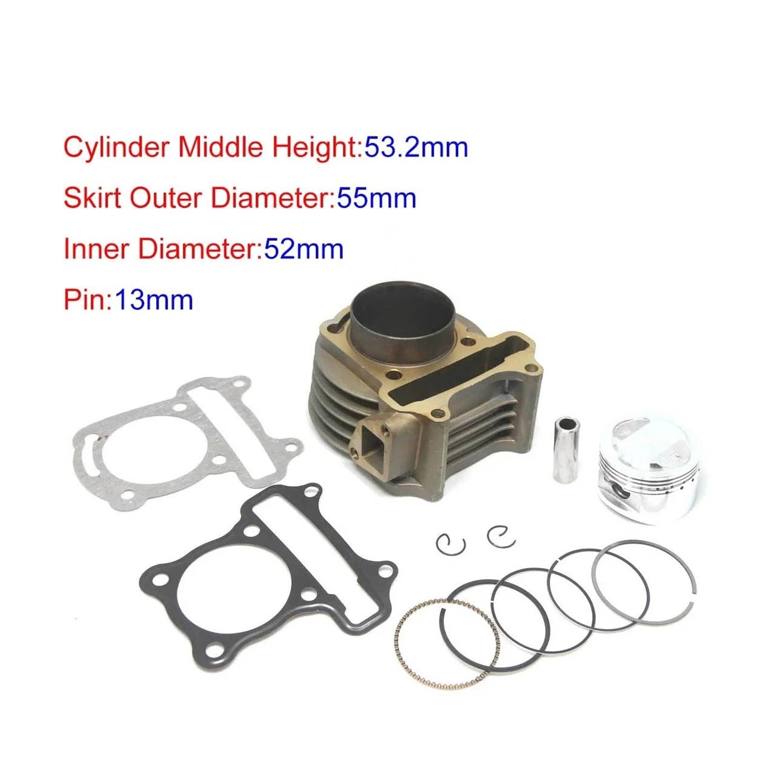 Cilindro Pistone Kit Per GY6 50CC 60CC 80CC 100CC 120CC