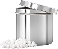 SAROSORA 2 LBS Ceramic Pie Weights 10mm - Reusable Pre-Washed Stones for Perfect Crisp Crust, Blind Baking with Stainless Steel Can