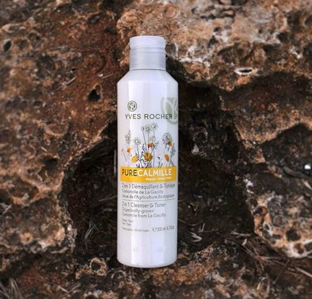 Yves Rocher Pure Calmille 2-in-1 Cleanser & Toner Makeup Remover Lotion All Skin Types Milk Day Care 200 ml./6.7 fl.oz. - Image 5