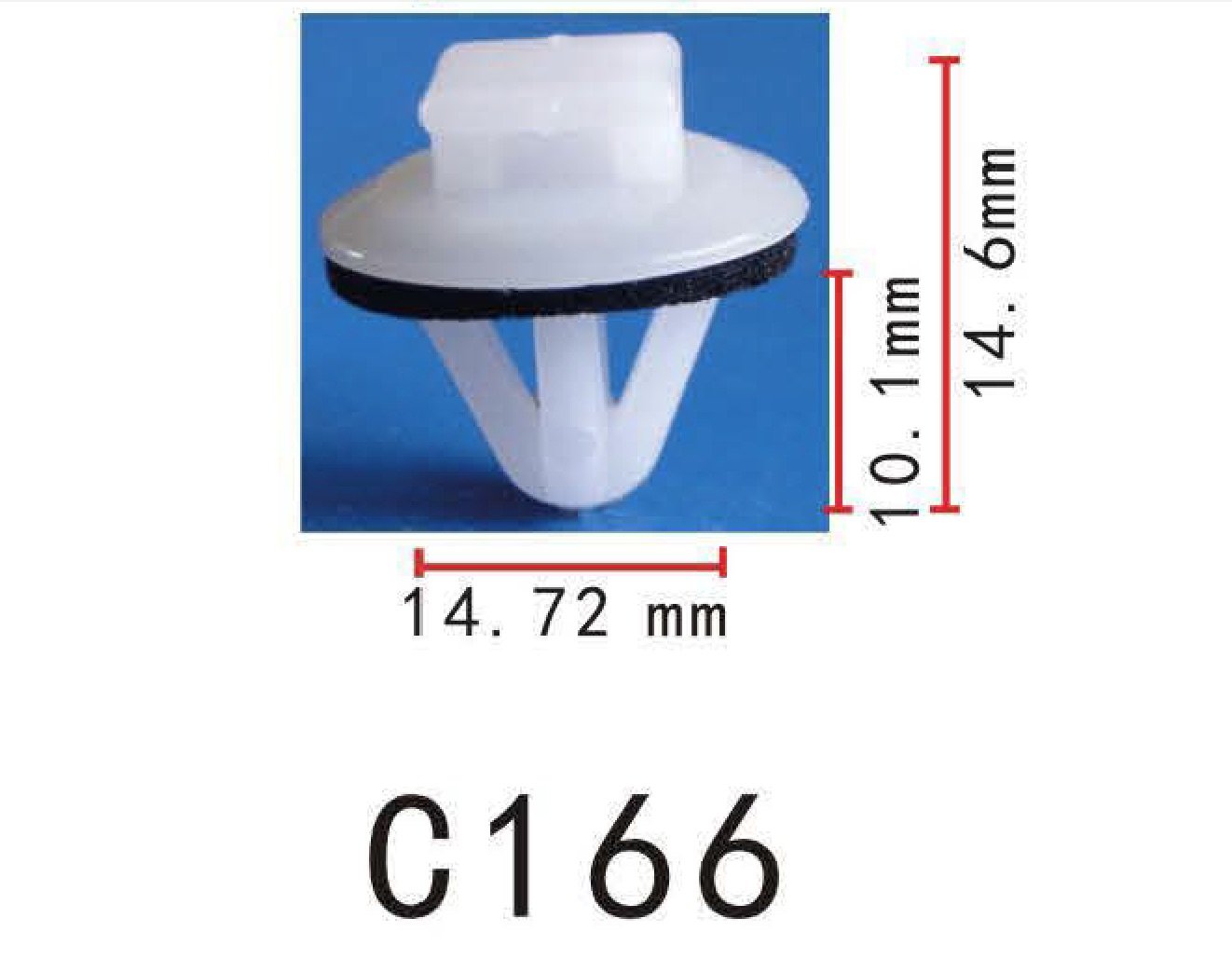 Autobahn88 Clip With Sealer, Compatible With Toyota,GM (OEM: 6295520020, 6295512010, 9046710077, 94848834) (Pack Of 20