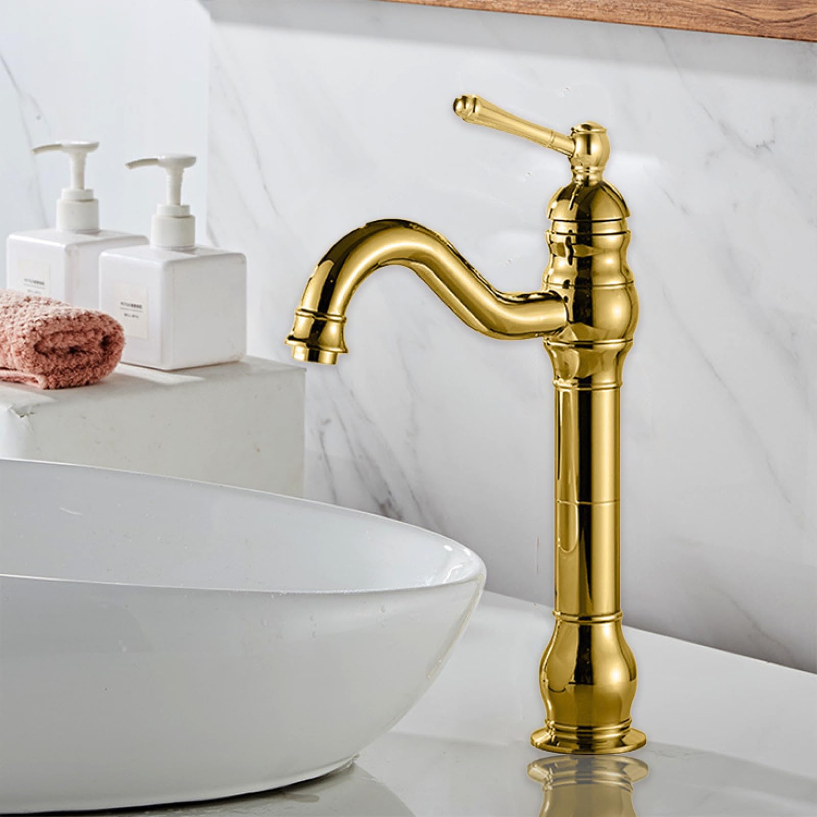 Bathroom All-Copper Hot and Cold Basin Faucet