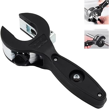 Ratcheting Tubing Cutter, 2 in 1 Close Quarters Tube Compact Cutter, for Copper, PVC and Metal Pipes5/16" to 1-1/8"