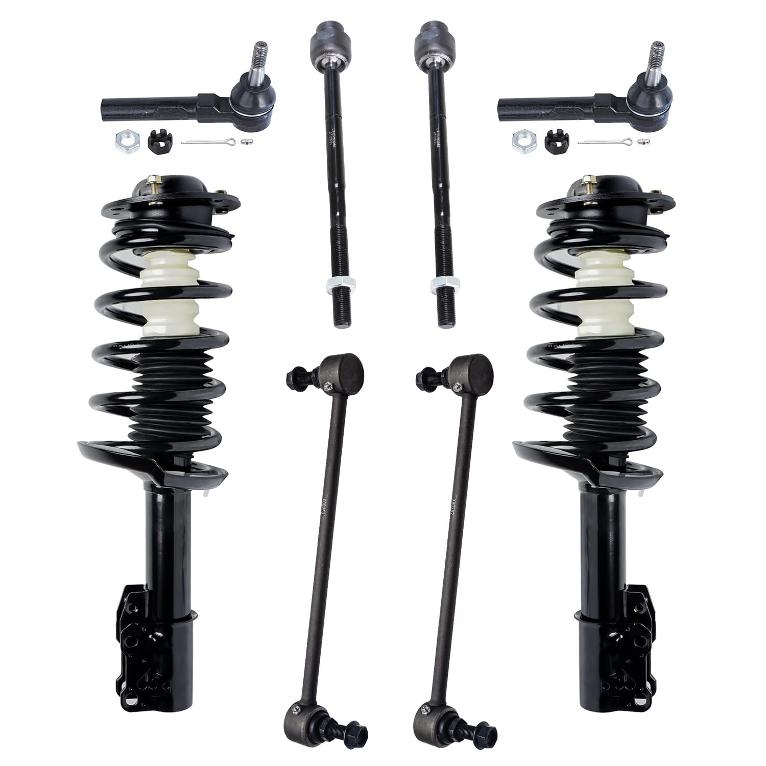 Detroit Axle - Front 8pc Struts Kit for 04-12 Chevy Malibu 05-10 Pontiac G6