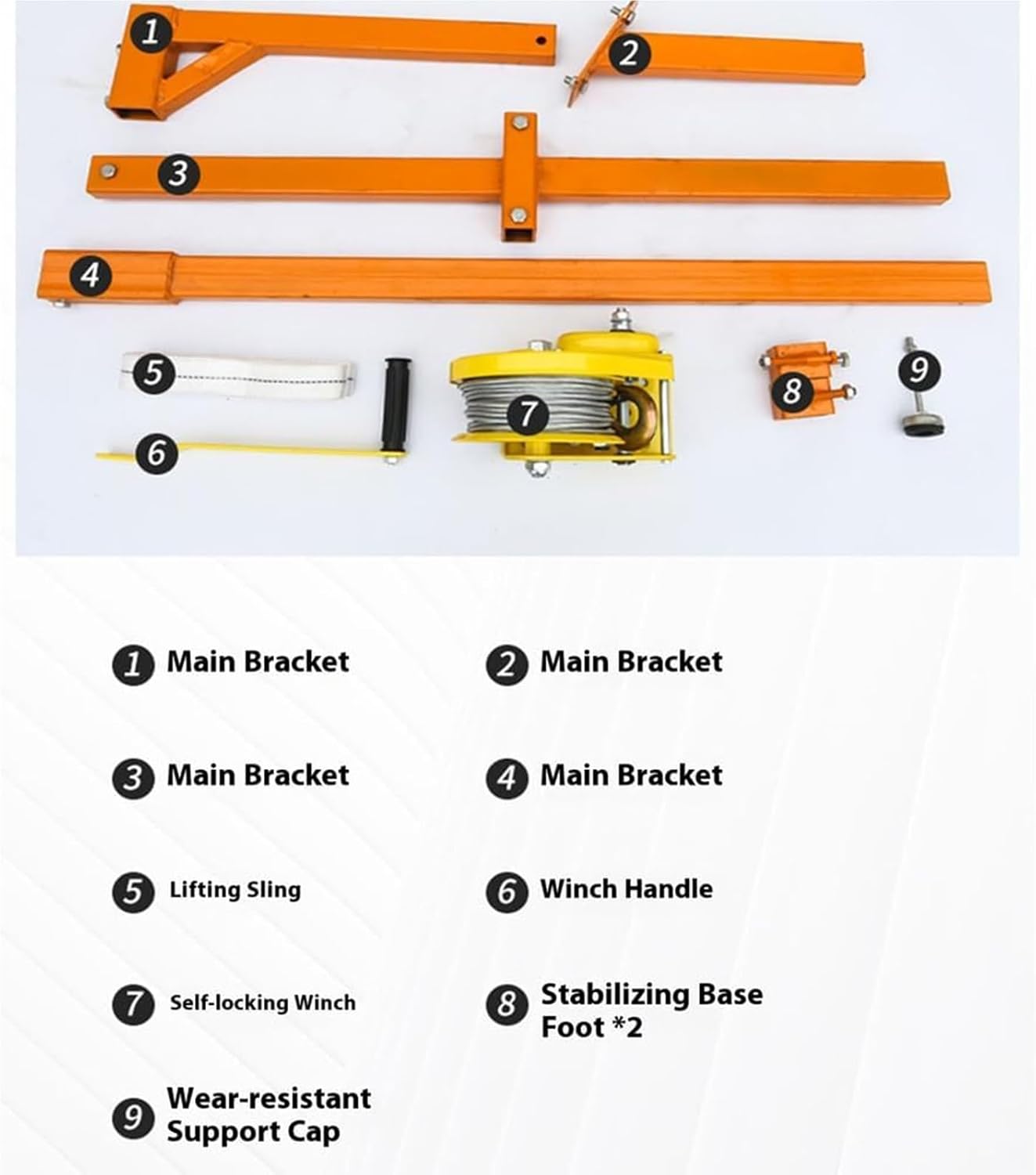 Heavy-Duty Air Conditioning Lifting Tool - Adjustable Hoist for Safe Outdoor AC Unit Installation - Essential HVAC Equipment for Professionals and DIYers