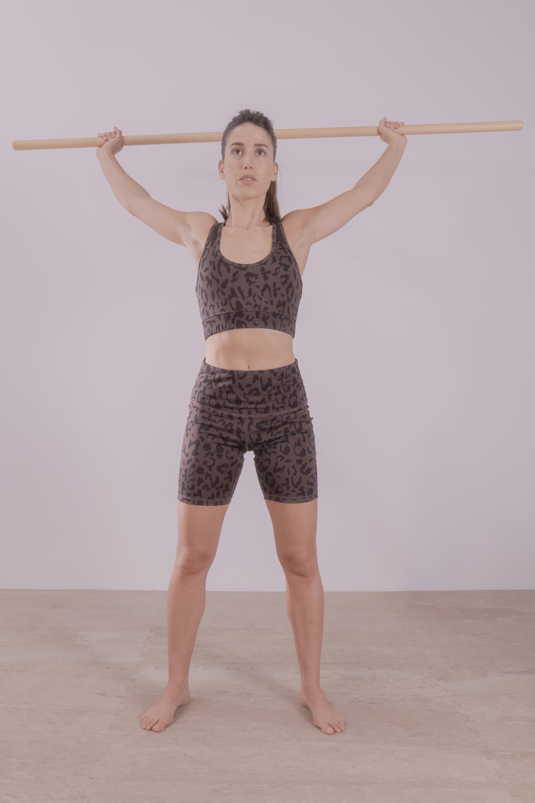 SINGULARWOD Pique en bois 160 cm - Barre d'entraînement pour haltérophilie, mobilité et rééducation, bois d'eucalyptus résistant, poignée 30 mm, usage intérieur/extérieur.