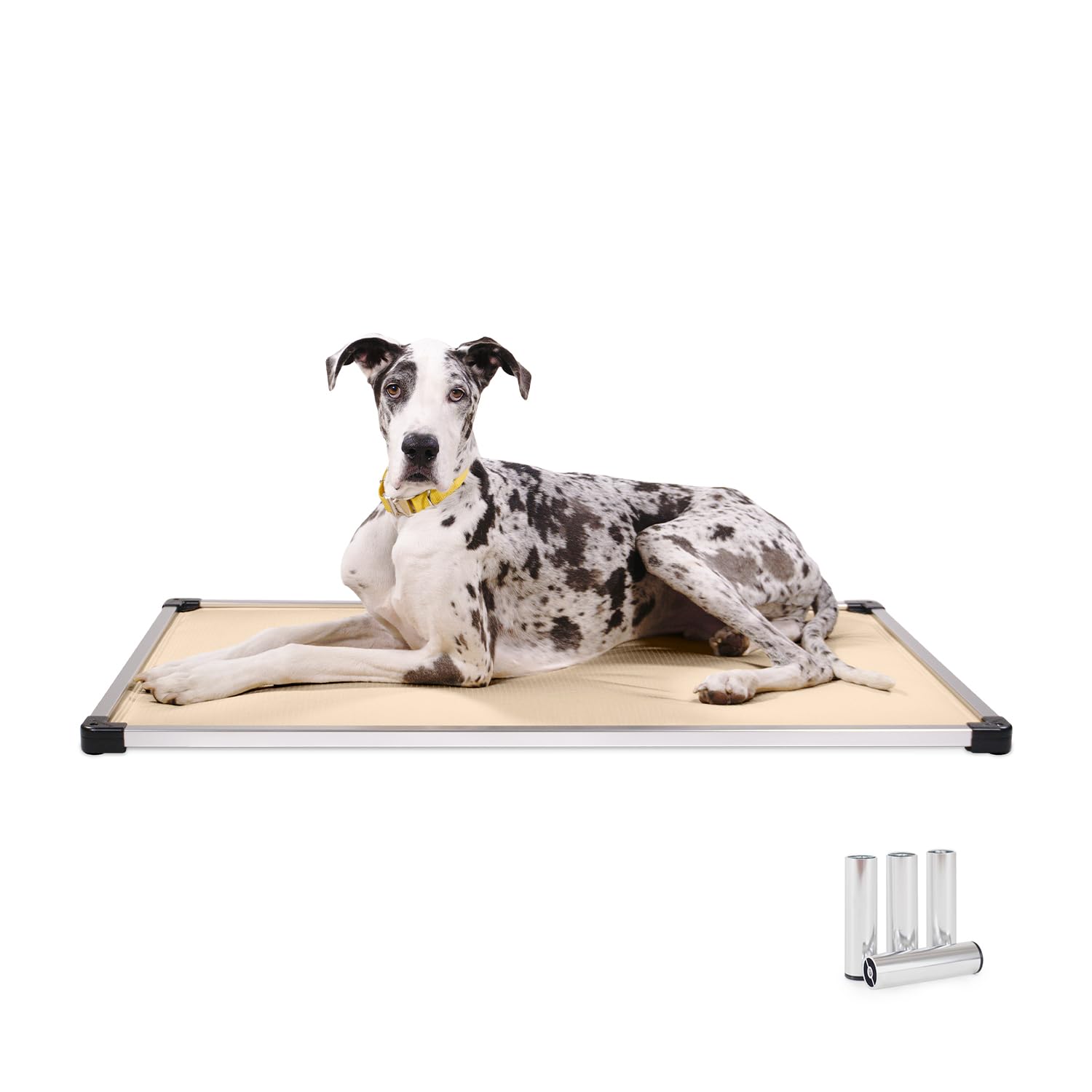 K9 Ballistics Chew Proof Armored Crate Bed 29 x 18 for Small Dogs - Virtually Indestructible Pad, Preassembled, Withstands Aggressive Chewers - Fits 30” Wire Crates, Sandstone