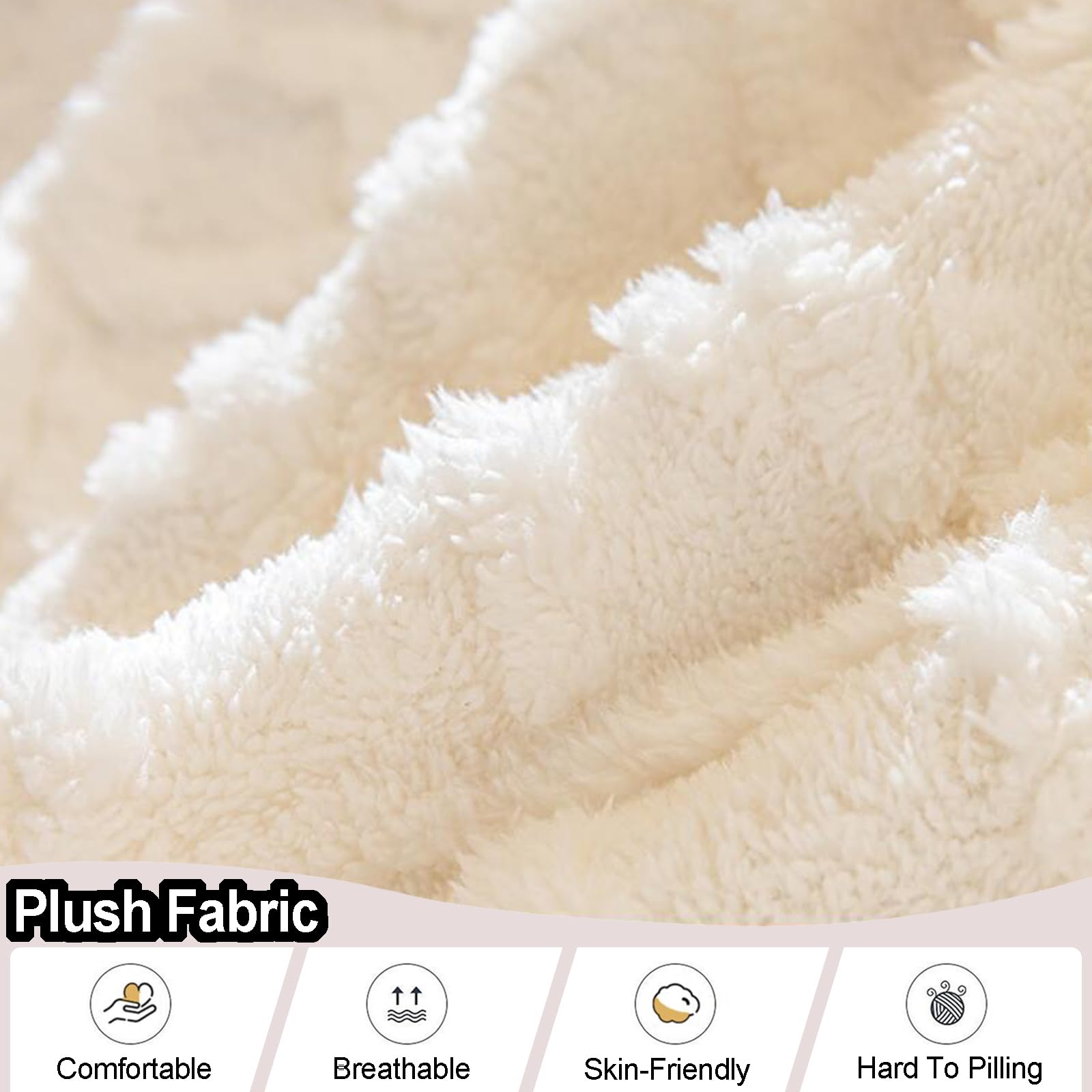 Housse Jeté De Canapé en Peluche 1 2 3 4 Places Serviette De Canapé en AntidéRapant Couverture De Canapé Protectrice Contre Les Rayures De Chat pour Canapé en Forme De L/U(180X230cm,White)