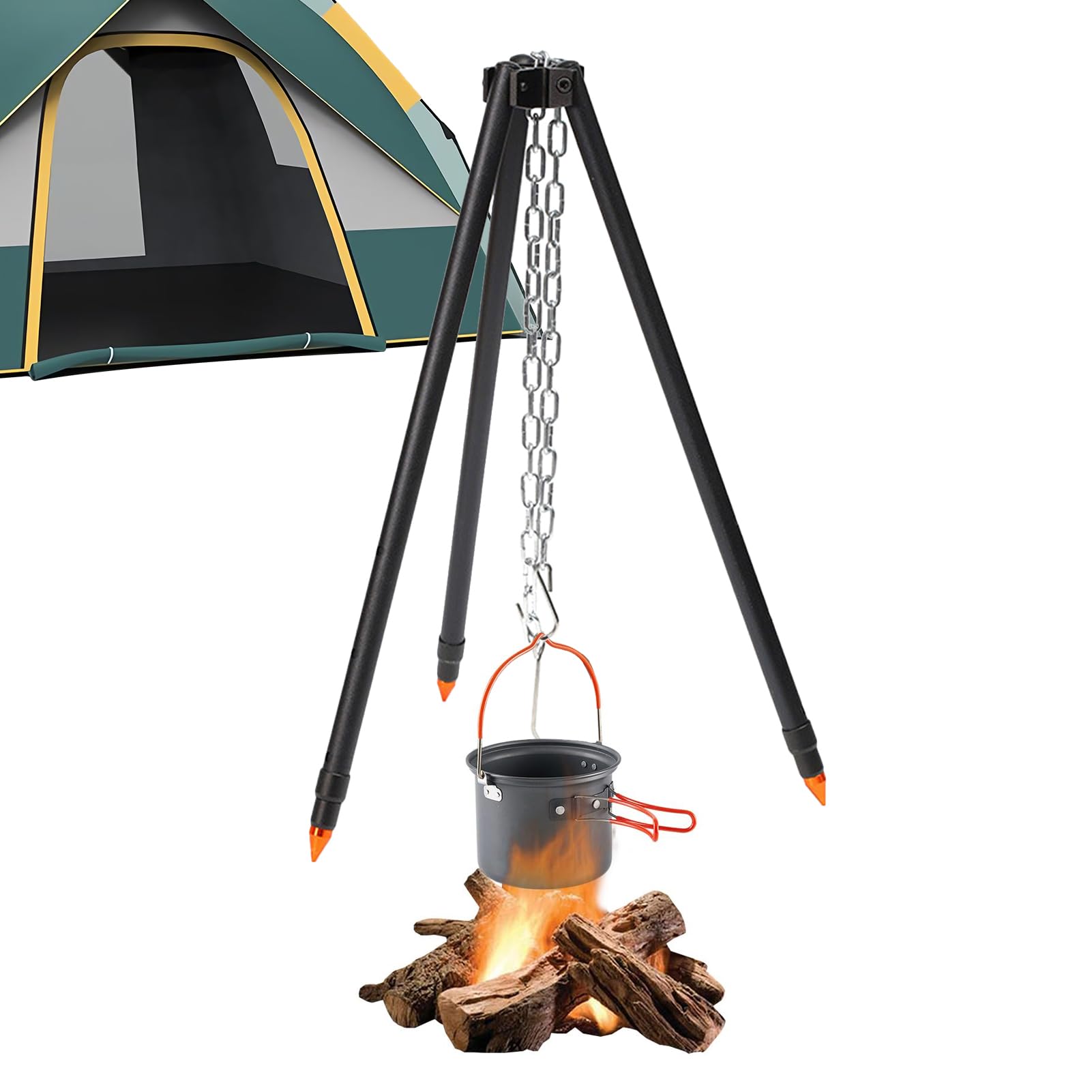 Trípode De Camping - Soporte De Cocina Robusto, Parrilla De Fuego De