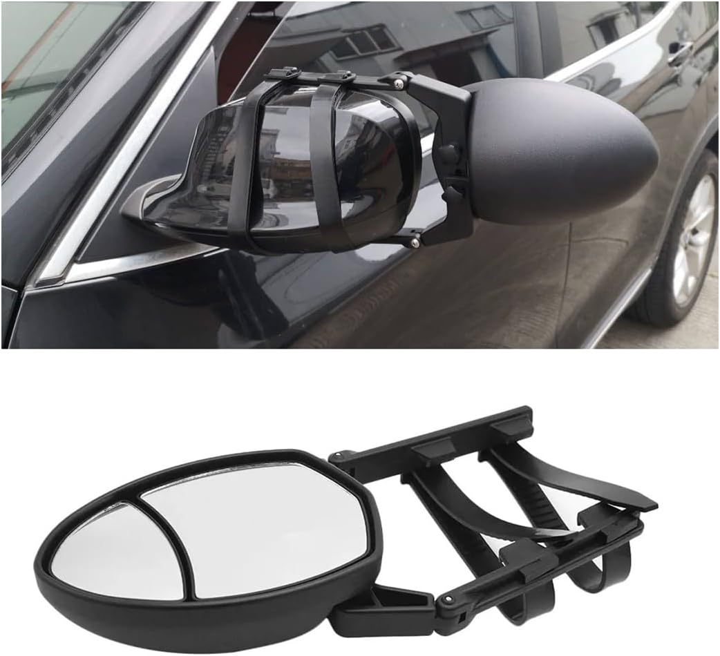 8sanlione ClampOn Towing Mirror, Universal Car Side Mirror