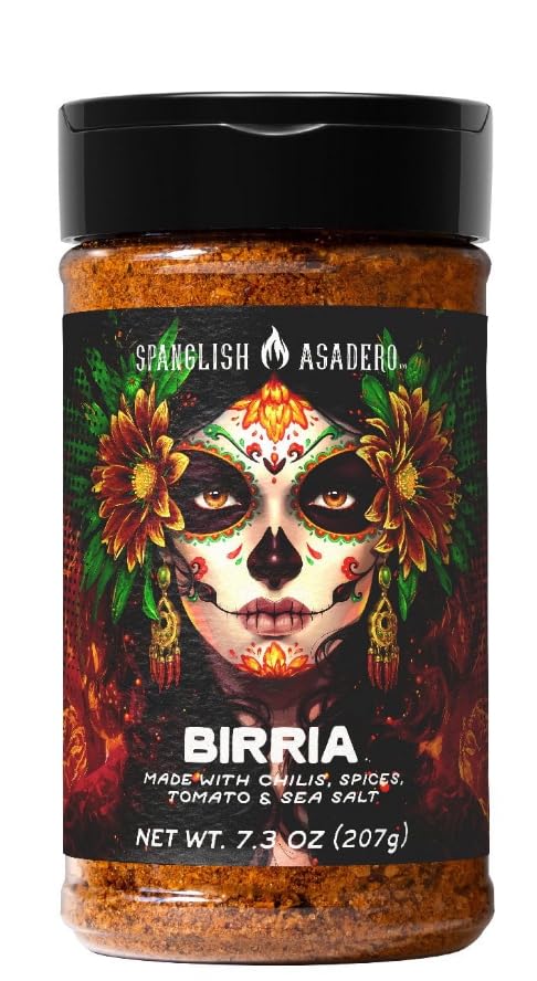 Spaglish Birria Seasoning, 7.3 oz, Blend of Spices, Jim
