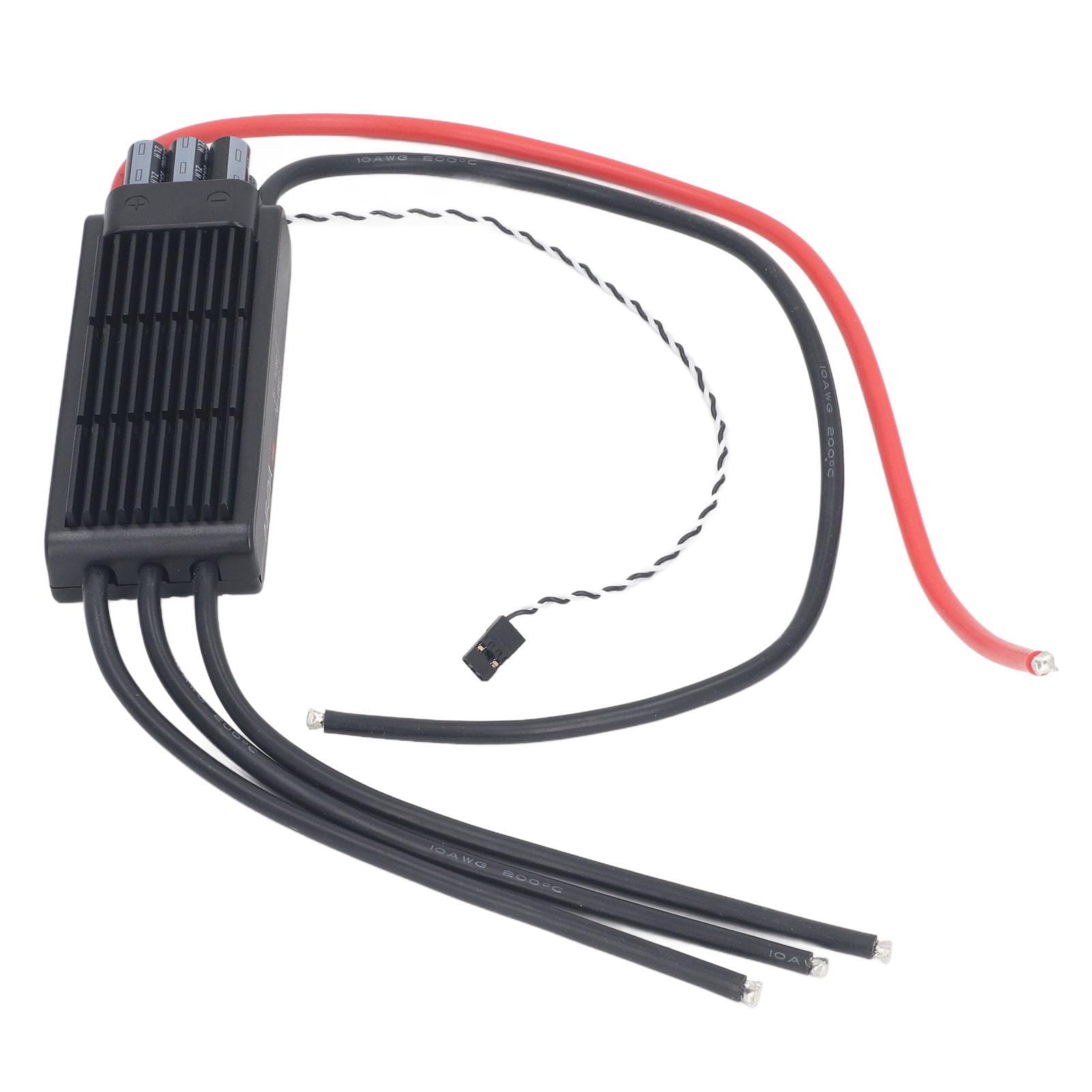 Drfeify 150 A Bürstenloser ESC, Aluminiumlegierung, RC-Drohne, Bürstenloser ESC 5 Bis 12 S, 170 A Spitzengeschwindigkeit, Schnelle Gasannahme, Mehrfachschutz für RC-Flugzeug-Hubschrauber,