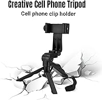 Vista 2 de Soporte de clip para teléfono celular, trípode resistente compatible con iPhone, teléfonos inteligentes, para trípode resistente, para trípode