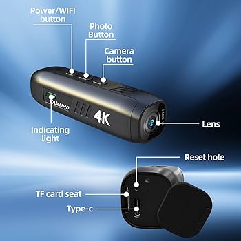 Amazon.com: CAMMHD-C2 4K Head Mounted Camera, Anti-Shake Video