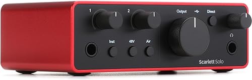 Focusrite Scarlett Solo - Interfaz de audio USB de 4 generación