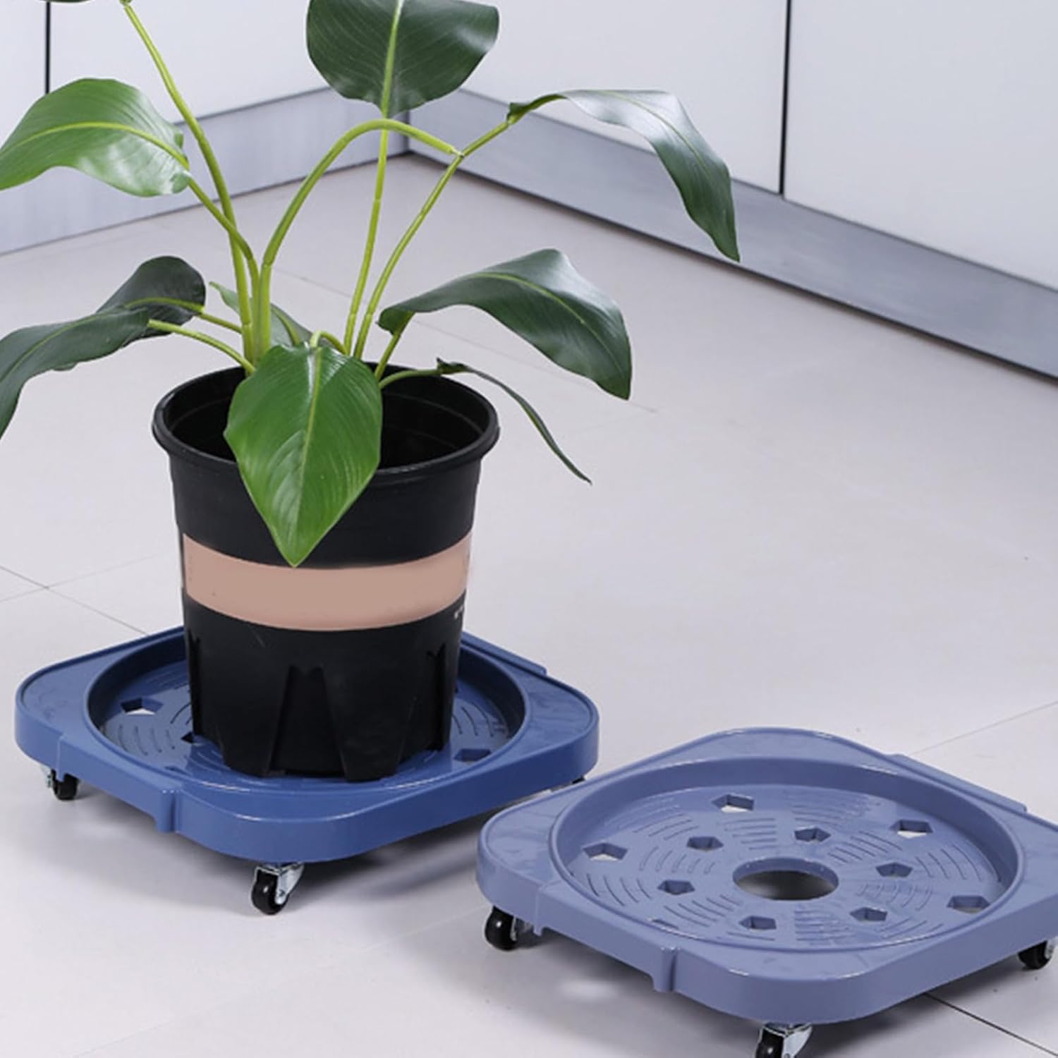 Portable Tanks Stand Sturdy Wheel Adjustable Stabilizers for Secure Transport Flower Pots Gardening Supplies Plant Pot Trolleys with Brake Systems