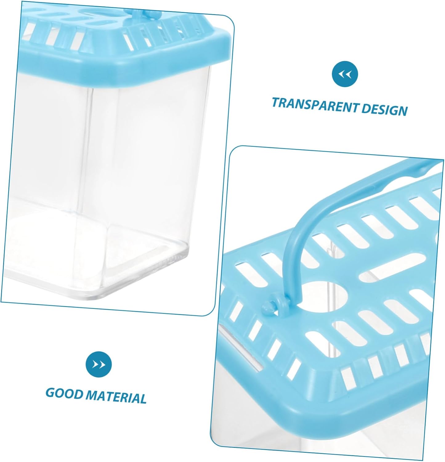Aquarium Accessory Three Compartment Fish Tank Breeding Isolation Box for Fish Goldfish Tank Observation Design