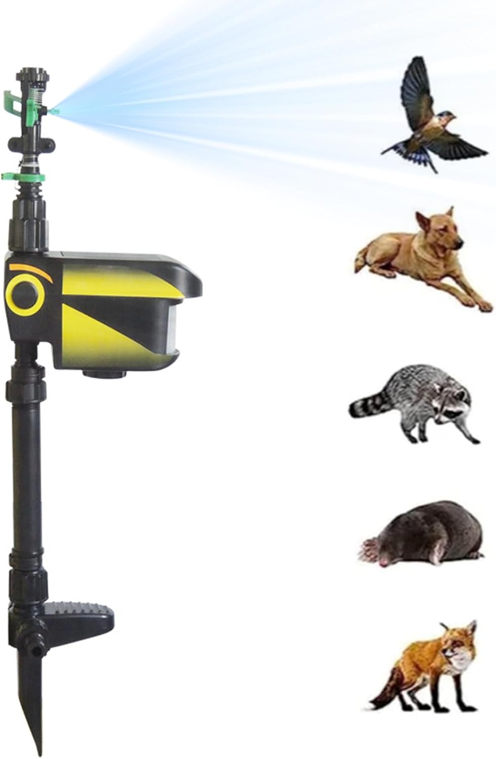 Motion Sprinkler Animal Deterrent Solar Powered Motion Activated