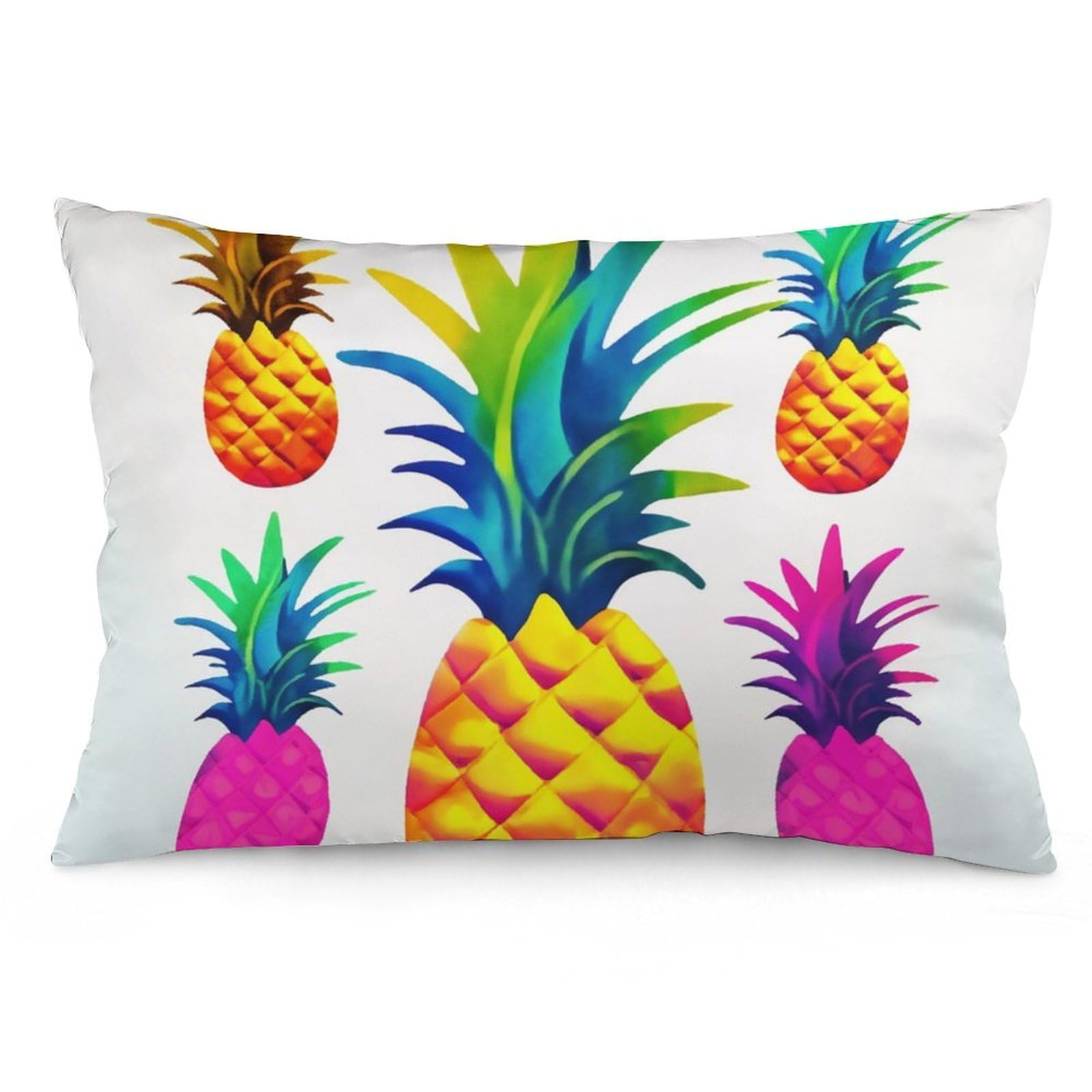 NTVOWPZO 2 Pack Decoration Throw Pillow Covers 20"x30" Pillowcases Covers Colorful Pineapple Pillowcases Modern Farmhouse Home Decor Sofa Cushions Covers for Couch Bed Living Room