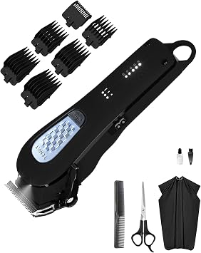 TCMKY Hair Clippers for Men Cordless&Corded Barber Clippers for Hair Cutting & Grooming Professional Hair Trimmer for Men Rechargeable Hair Trimmer Kit for HouseholdBlack
