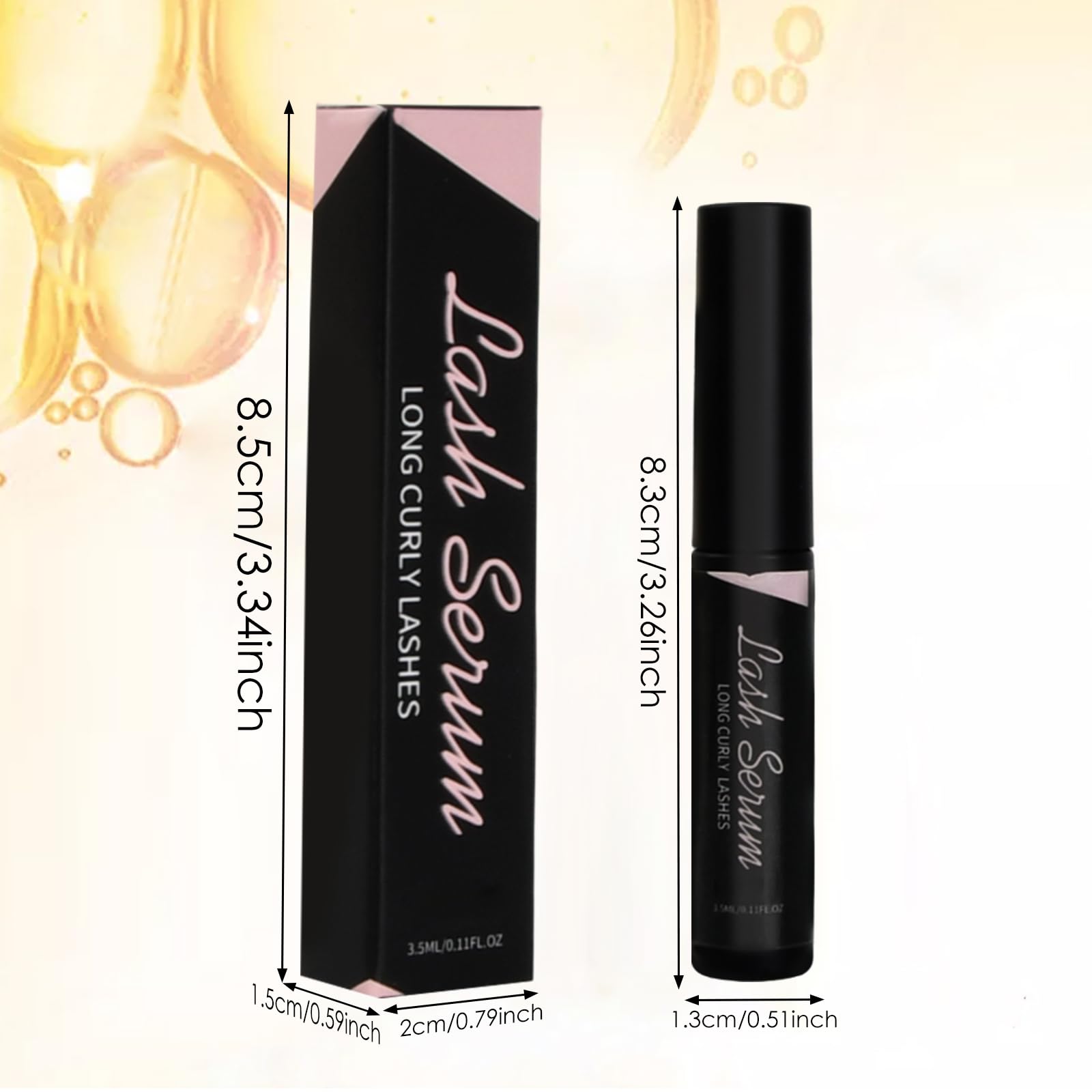 Serum do wzrostu rzęs, 2 x 3,5 ml, naturalne serum do przedłużania rzęs, serum do przedłużania rzęs, serum do porostu rzęs, przezroczyste
