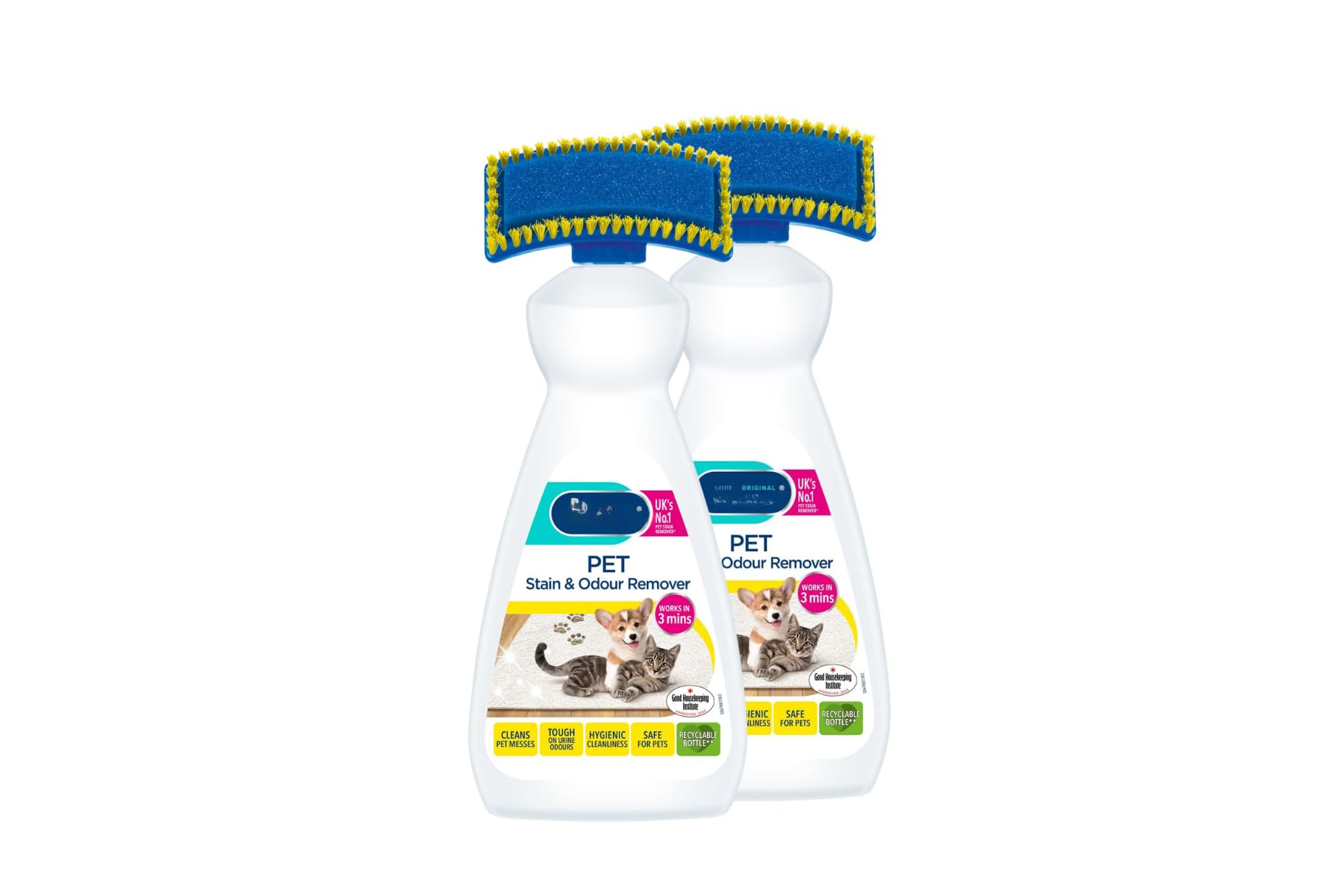 Dr. Beckman Pet Stain and Odour Remover 650ml - Odour Remover Effectively Removes Stains And Odours Caused By Pets From Carpets And Upholstery - Pack of 2 x 650ml