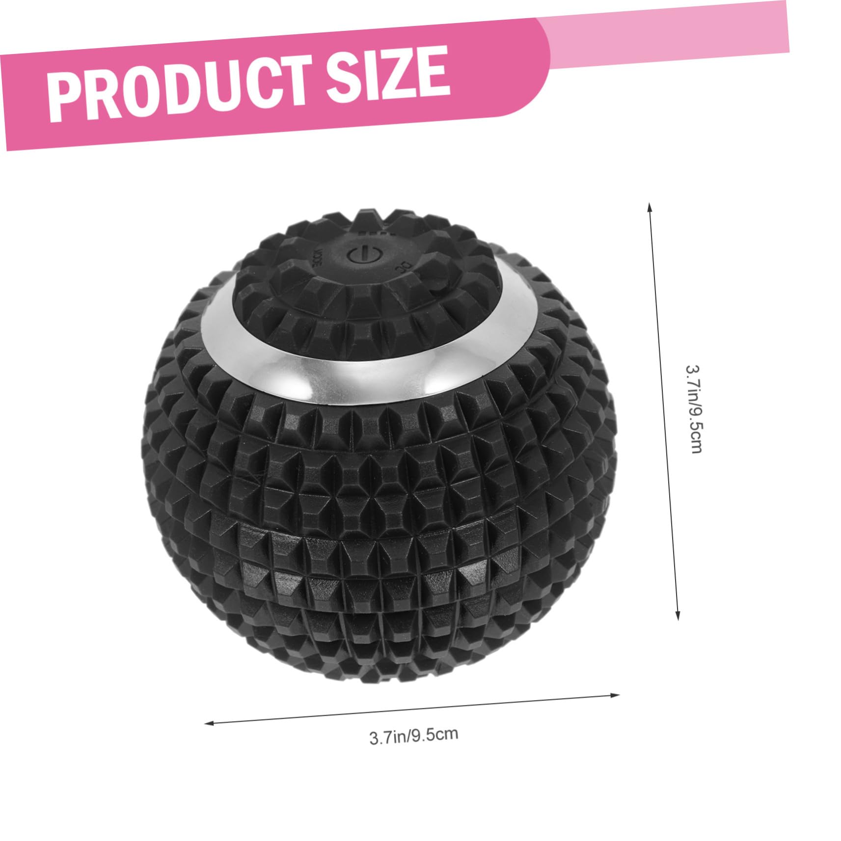 Bola de Masaje Eléctrica Función de Calentamiento y Liberación de Tensión para Pies Material Abs, Color Negro, Adecuado para Camping y Viajes