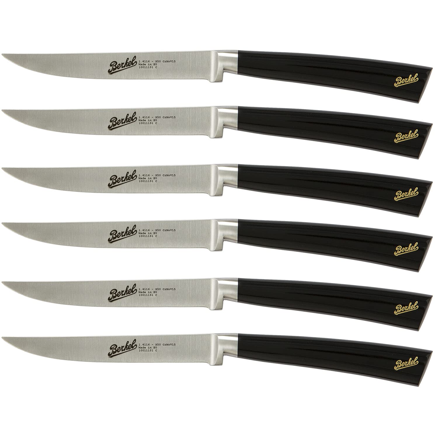 Van Berkel International Elegance Nero Set 6 coltelli bistecca