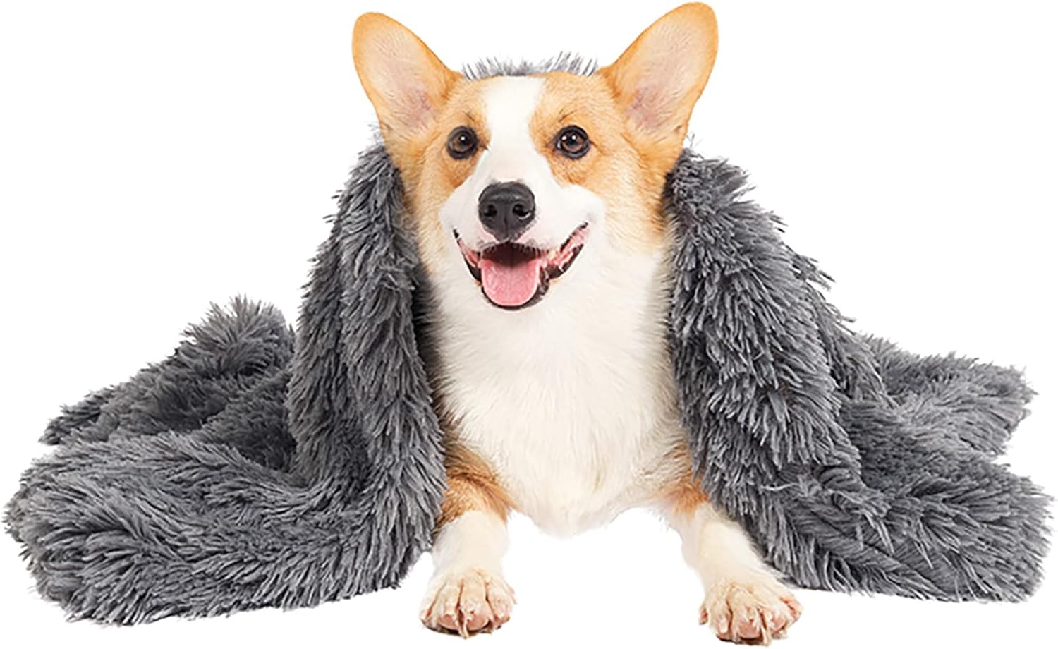 Manta para perros – 100 x 75 cm – Alfombra para perros lavable – Manta para gatos esponjosa y suave, grande, impermeable y antideslizante para perros, para llevar para viajes o al aire libre, gris