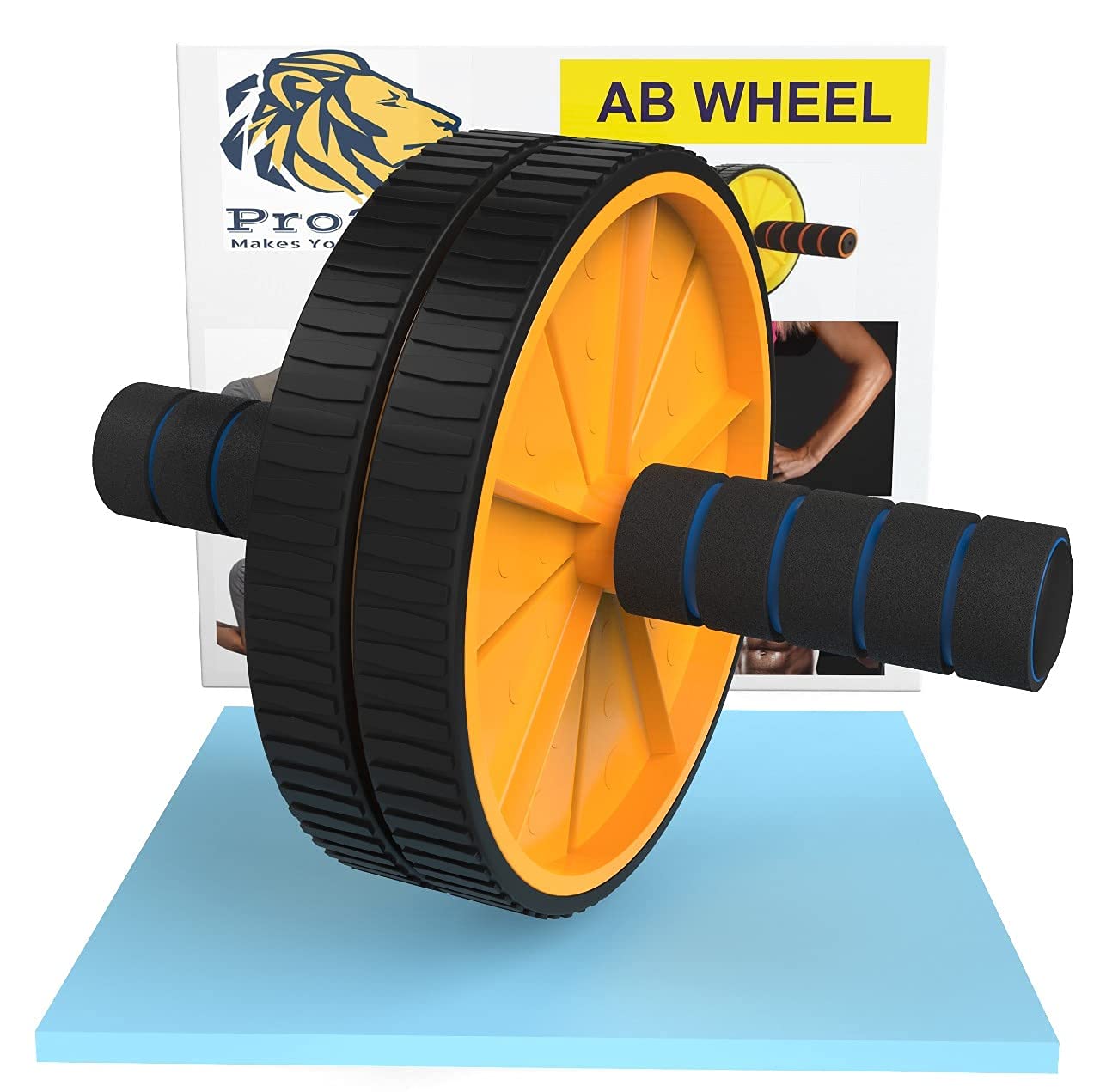 Sweat-Drops b Roller Wheel for Abs Workouts Home Gym Abdominal Exercise/Core Workouts for Men and Wome-image-8