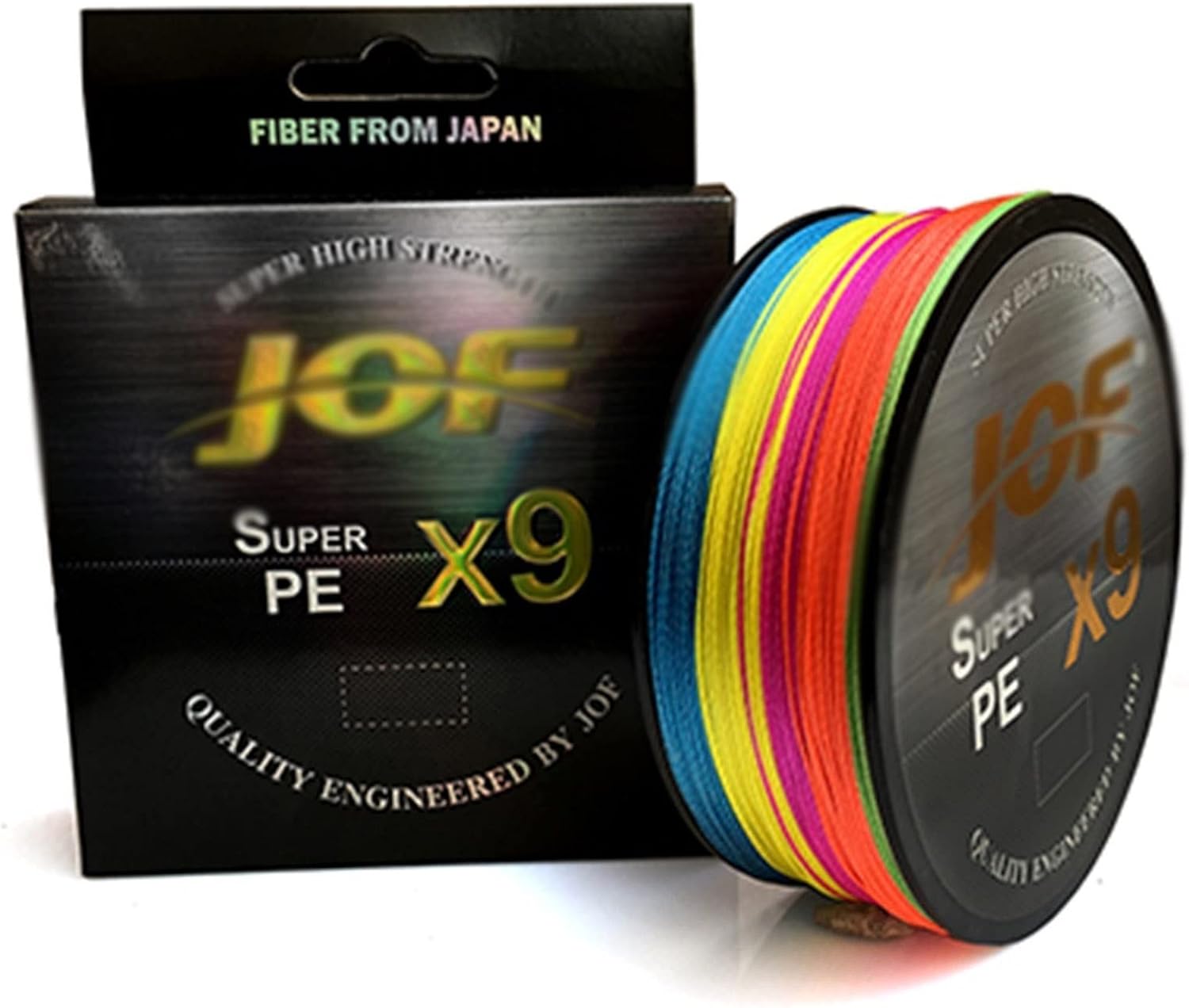 EARSHOT Fishing Line 100M PE Braided Fishing Line 9 Strand Multifilament Fishing Line for Carp Fishing Wire for All Fishing Fishing Braided Line (Color : Yellow, Size : 2.0)