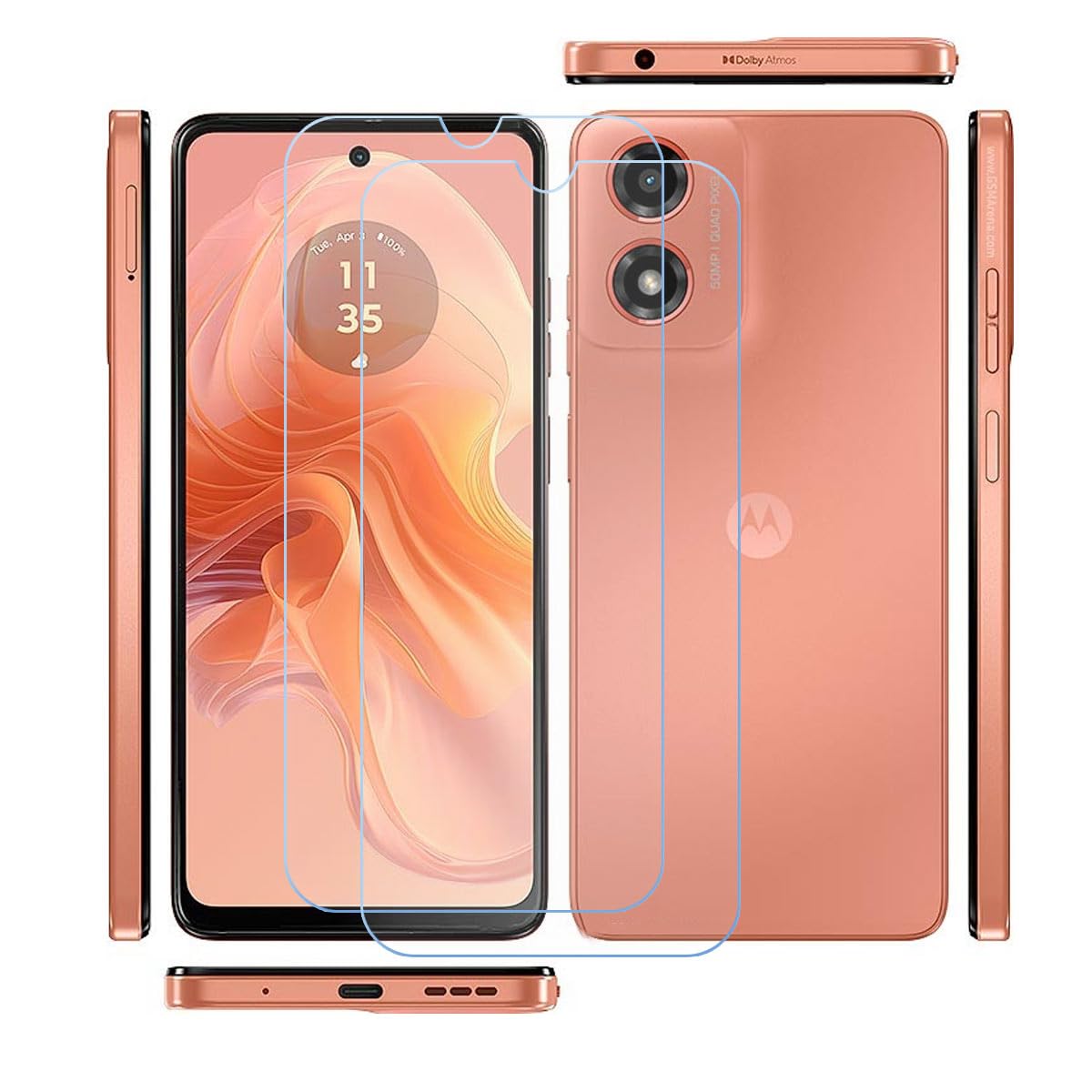 Pellicola In Vetro Temperato 2.5D Per Motorola One Zoom - Trasparente, Durezza 9H, Antibolle