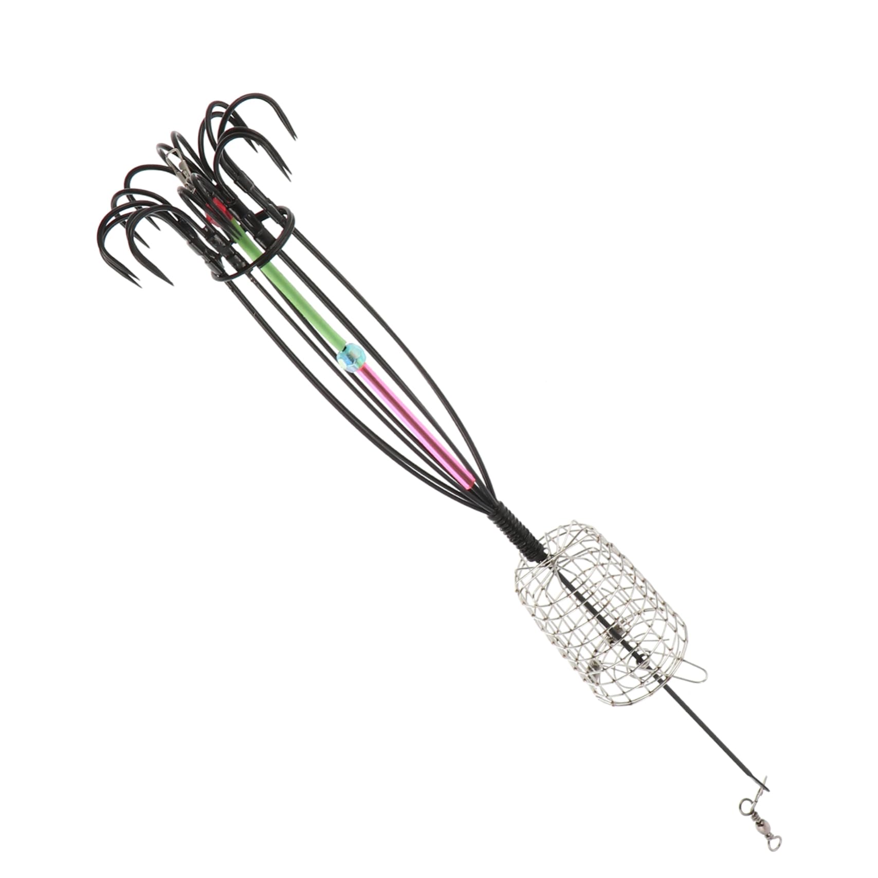 Outanaya 1Pc Fishing Cage Basket Durable Fishing Tackle Lightweight Bait Holder for Easy Use Portable Design for Fishing Lovers for Catching Fish