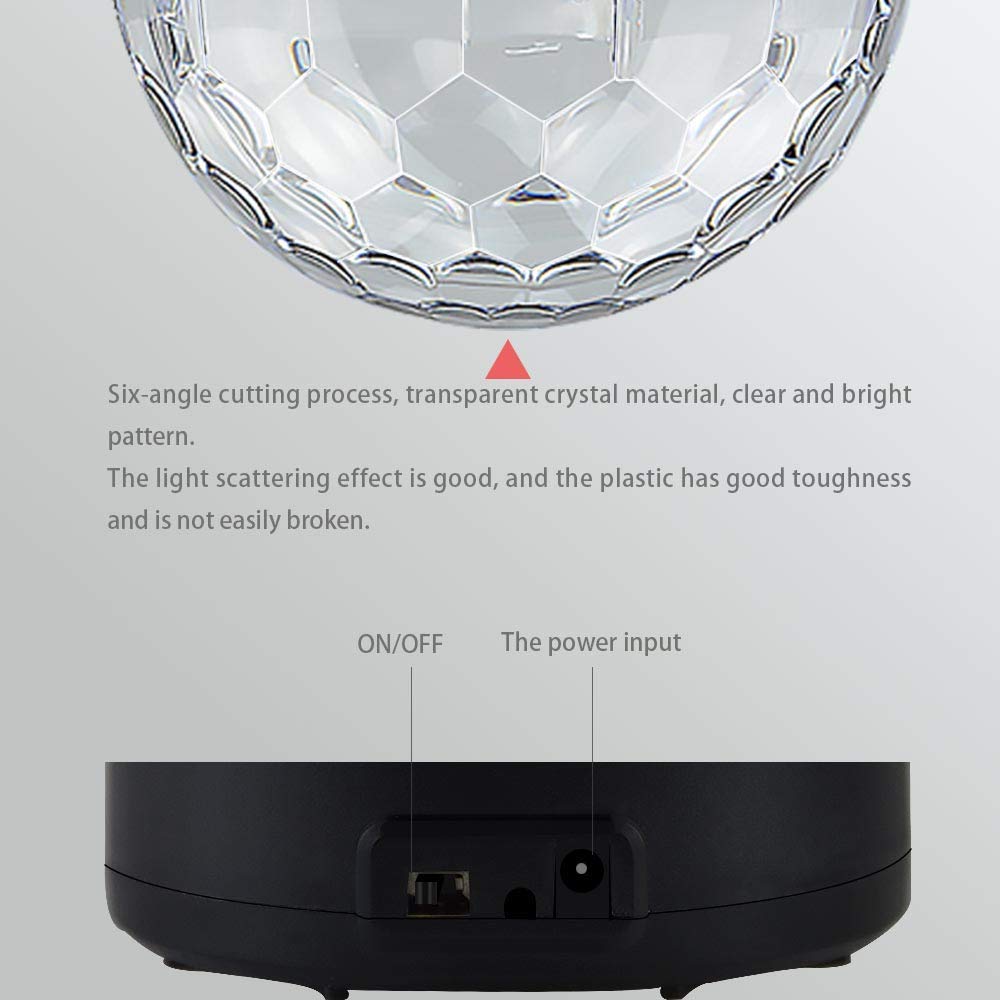 Car Interior Atmosphere DJ light, SUNWAN Disco Ball Strobe Lighting Sound  Active Function with Cigarette lighter Wireless Remote Control for Camping  Party: Buy Online at Best Price in UAE