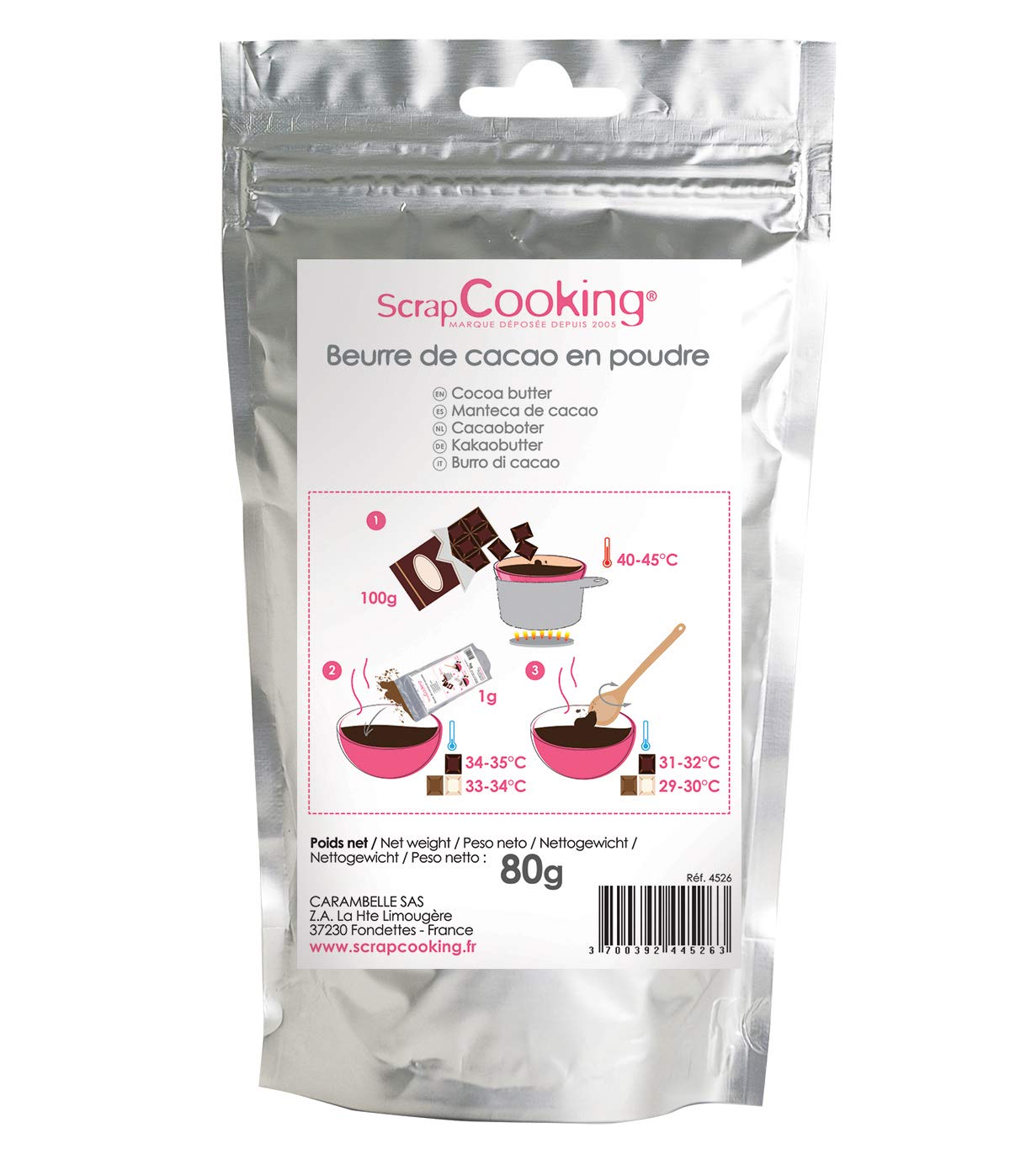 Cocoa butter powder