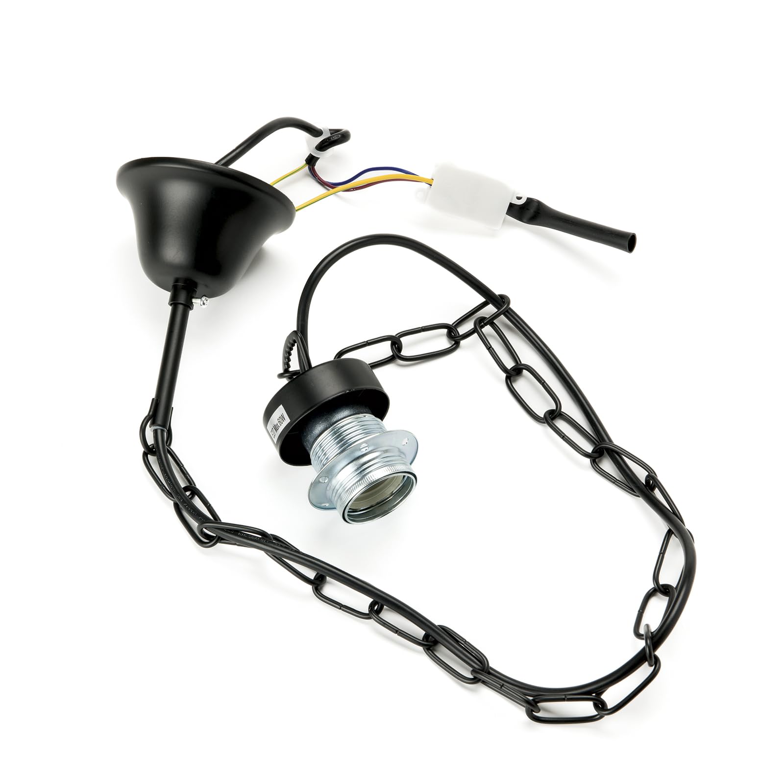 ORION LIGHTSTYLE Suspension de chaîne avec douille E27 - Anneau à vis - Suspension de lampe - Chaîne (noir)