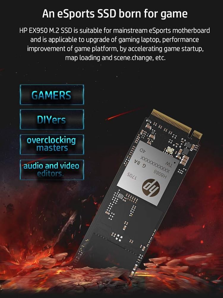 HP SSD EX950 M.2 NVME 1TB DRAMキャッシュ搭載 Amazon.com: HP EX950 M.2 1TB PCIe 3.1 x4 NVMe 3D TLC NAND