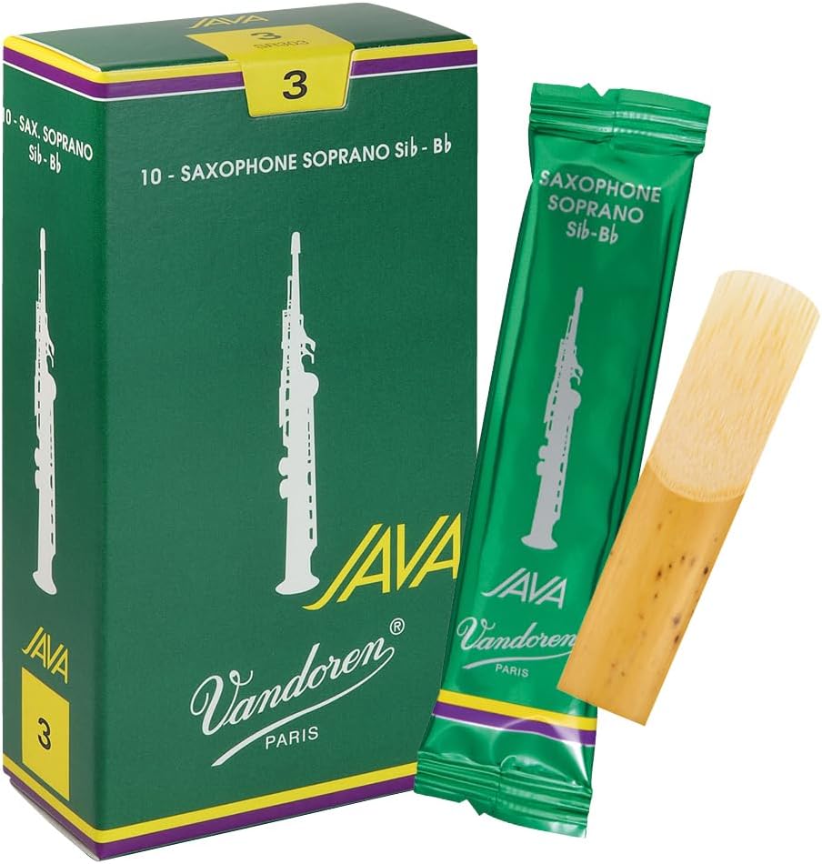 Vandoren SR302 Soprano Sax JAVA Reeds Strength 2; Box of 10