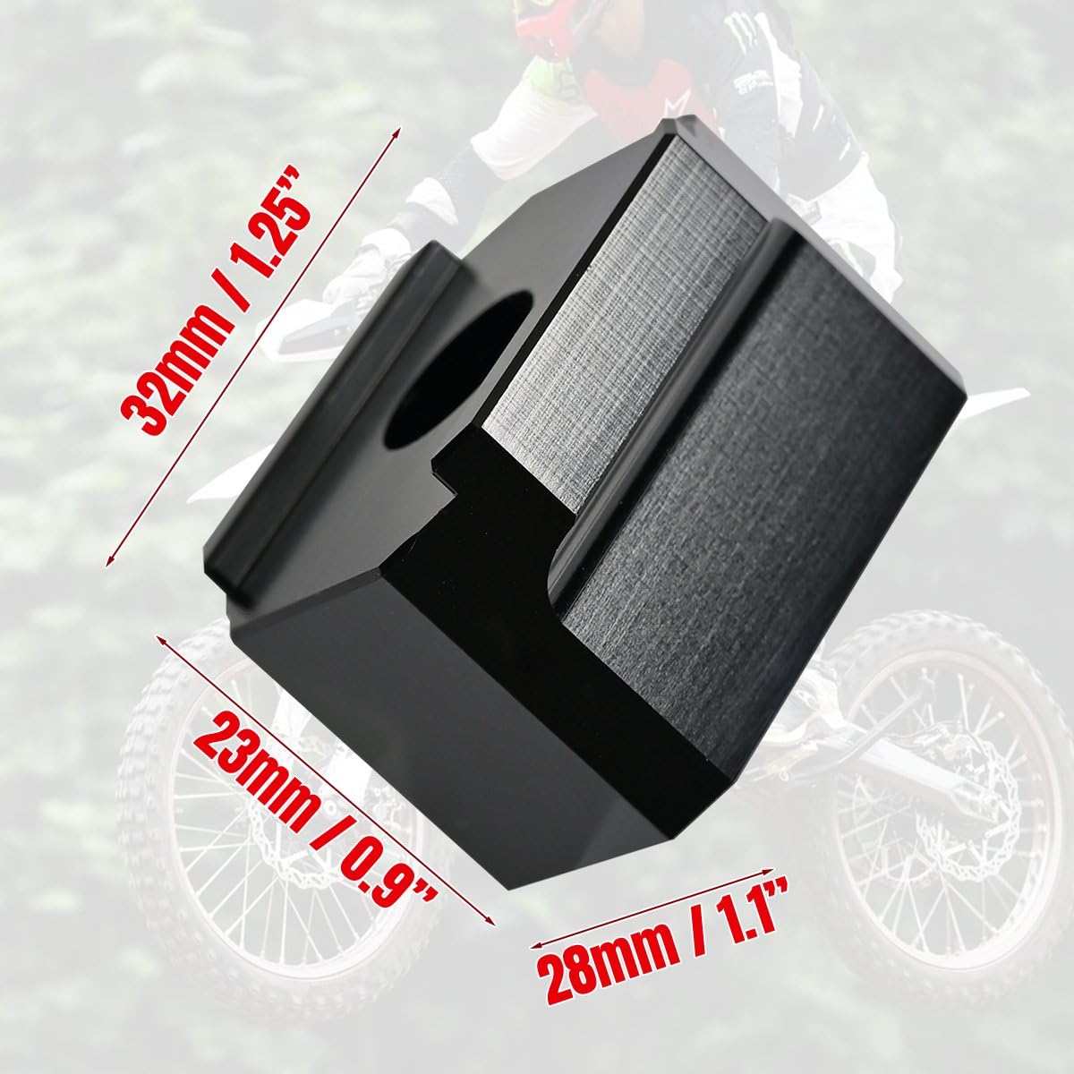 52mm Aluminum Support d'élévation Pontet de Guidon pour Sur