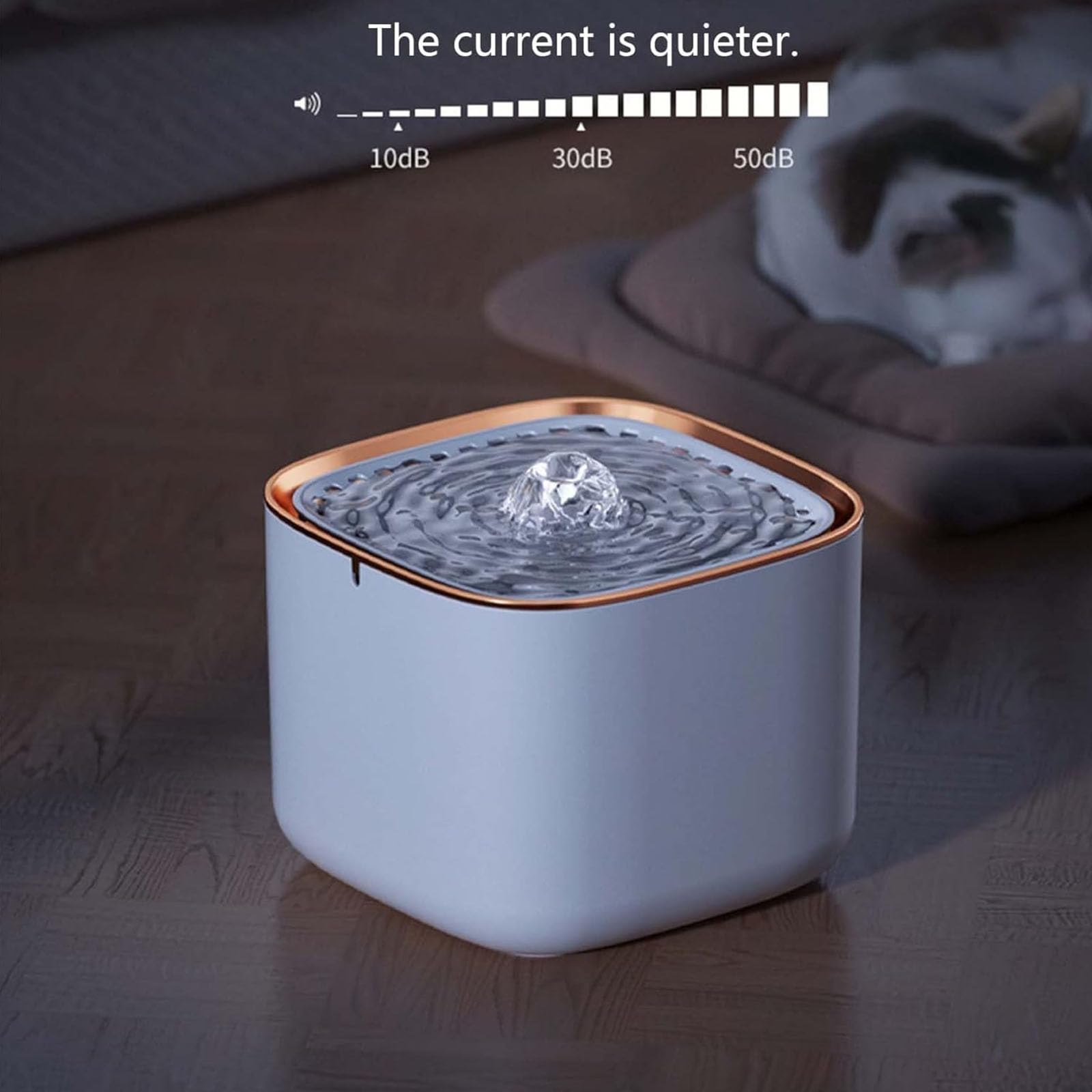 Fontana per Gatti, Fontana Automatica per Gatti, Ciotola per Fontana per Animali Domestici Ultra Silenziosa da 3 Litri con Filtri di Ricambio, Distributore di Acqua per Gatti E Cani,Verde