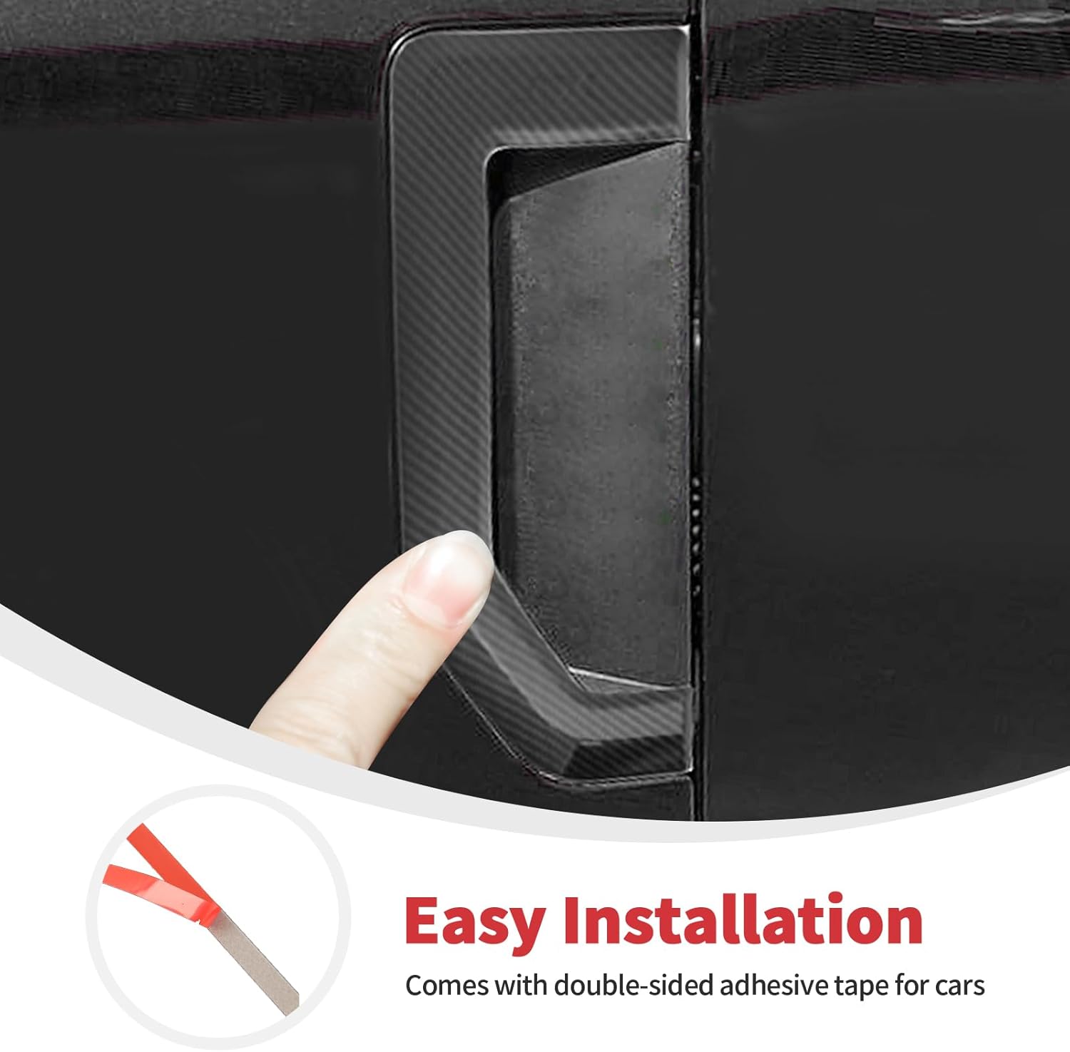 Linskip Fender Side Emblem Trim Compatible with 2017-2022 Ford F250/F350/F450/F550 XL, Fender Badges Cover, Enterior Accessories(Black Carbon)