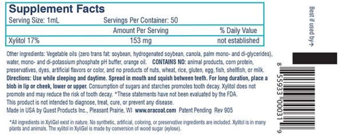 Oracoat XyliGel - Unflavored, Adult, 1.7 oz, Pack of 2
