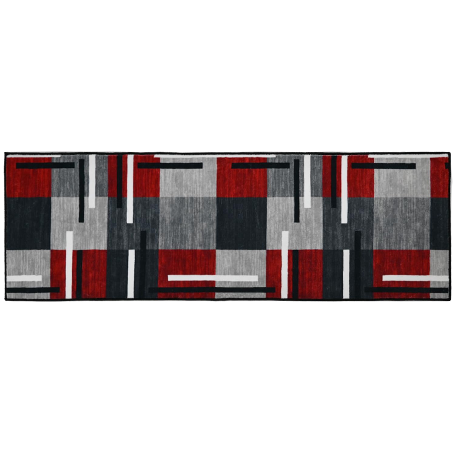 Alfombra de Pasillo Lavable Antideslizante, Pelo Corto y Moderna, se Vende por Metros para habitación, salón y Cocina 60x140cm