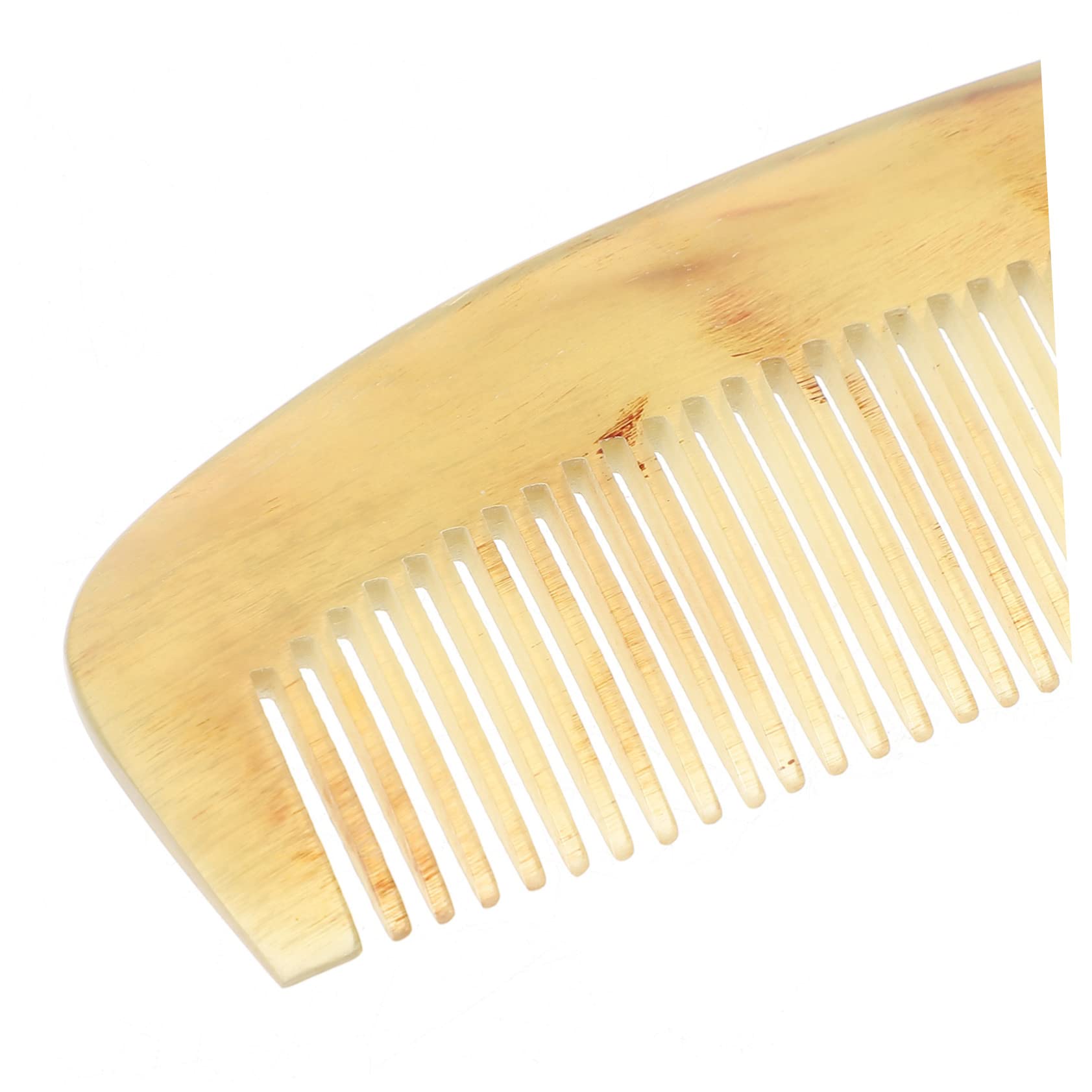 Peine De Cuerno Antiestático Natural Para Mujeres Peine De Cuerno Portátil Para Alisar El Cabello y Prevenir Caída Baño o Dormitorio