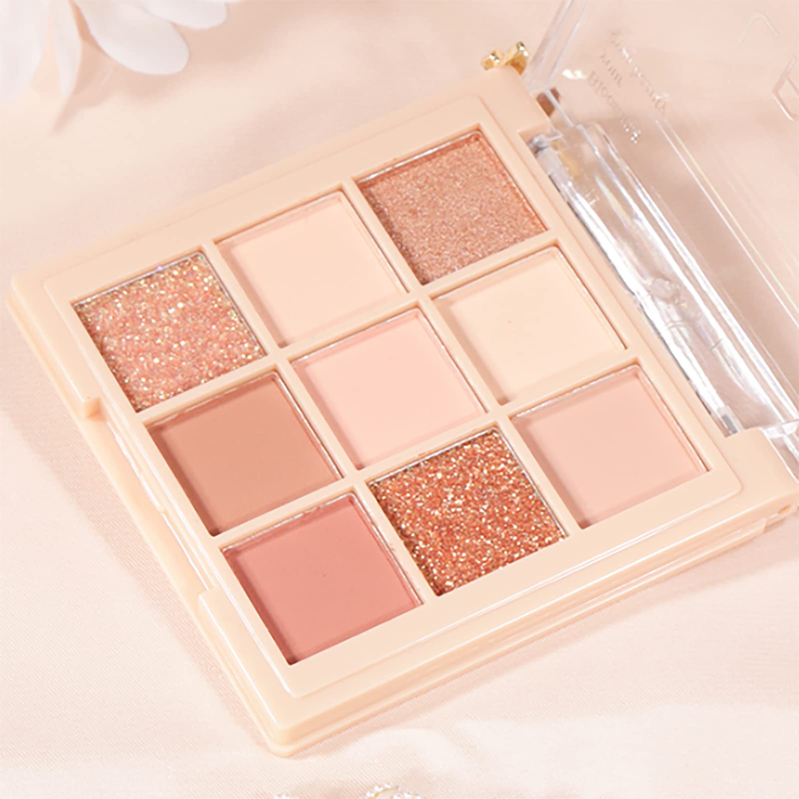 Ppnx-CA 9-color eye shadow Jiugong grid glitter powder sequins