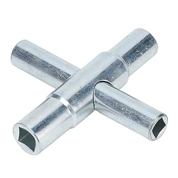 co-key様 4 Way Cross Key 45# Steel Manual Water Faucet Tool for