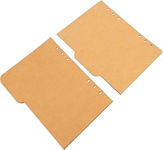 Ciieeo 12 Conjuntos De Abas Divisórias De Papel Para Fichário Inserível Abas De Fichário Inseríveis Cartões De Índice Em Branco Fichários A5 Cadernos Em Branco Inserir Índices Aba