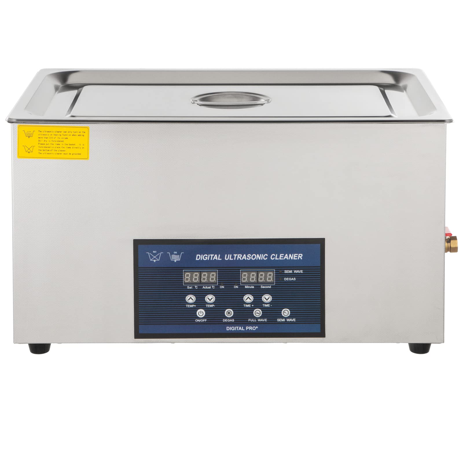 VEVOR Ultraschallreiniger Dual Frequency 30L, Professioneller Ultraschallreiniger 220V mit Heizung, Ultraschallreiniger aus Edelstahl für Teile Schmuck Platine 28/40kHz