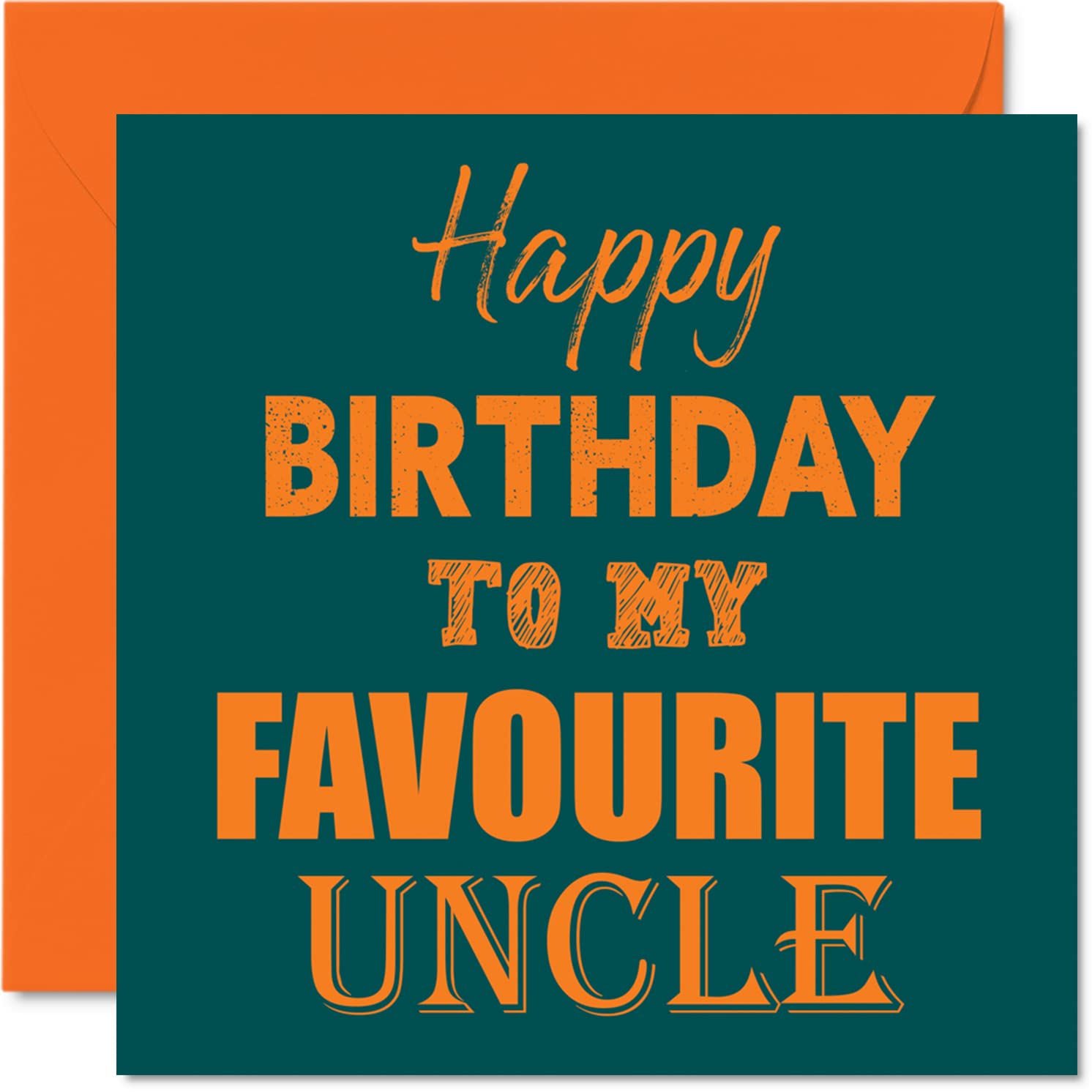 Cartes D'anniversaire Amusantes Pour Oncle, 145 Mm X 145 Mm, Cartes D' Anniversaire Humoristiques Pour Oncle De La Part De Neveu Nièce, Cartes De Vœux D'anniversaire Humoristiques