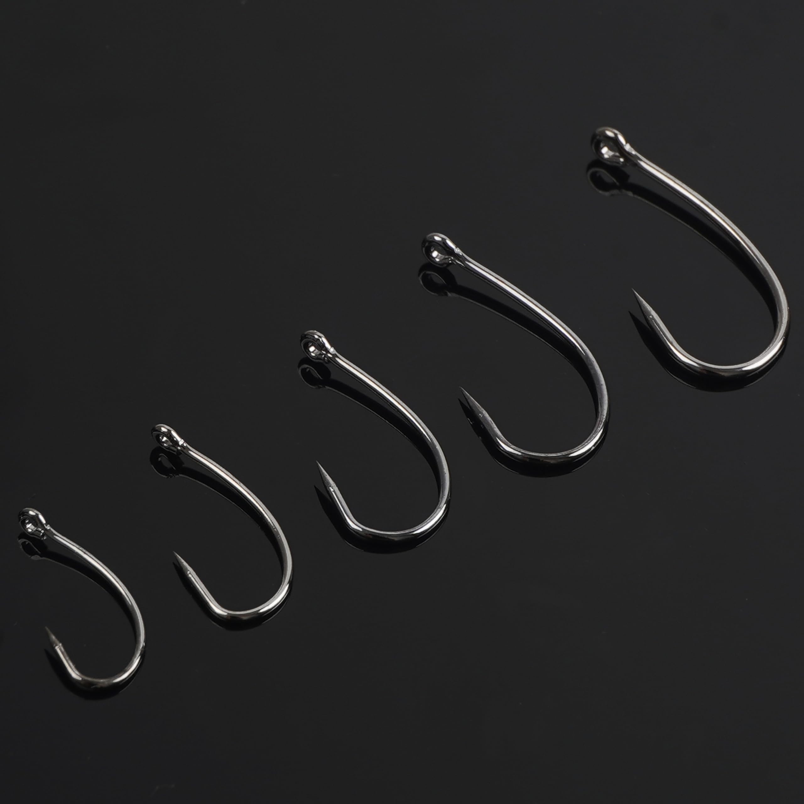 barbless fishing hooks amazon 210pcs Kit Carp Fishing Circle Hooks Curve Shank Fly Tying Hook for Carp Hair Rigs Freshwater Saltwater : Sports & Outdoors Color:Chart Pearl 5.3 Available in Sizes DAIWA SALTIST MQ Built