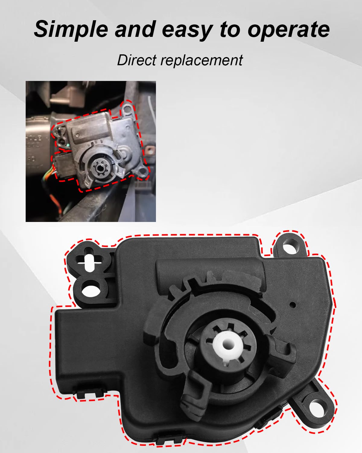 Actionneur De Porte Mélange Air Chaud/froid - Pour Jeep Grand Cherokee Et Dodge Durango 2011-2013 - Remplace 68079488AA, 604-045